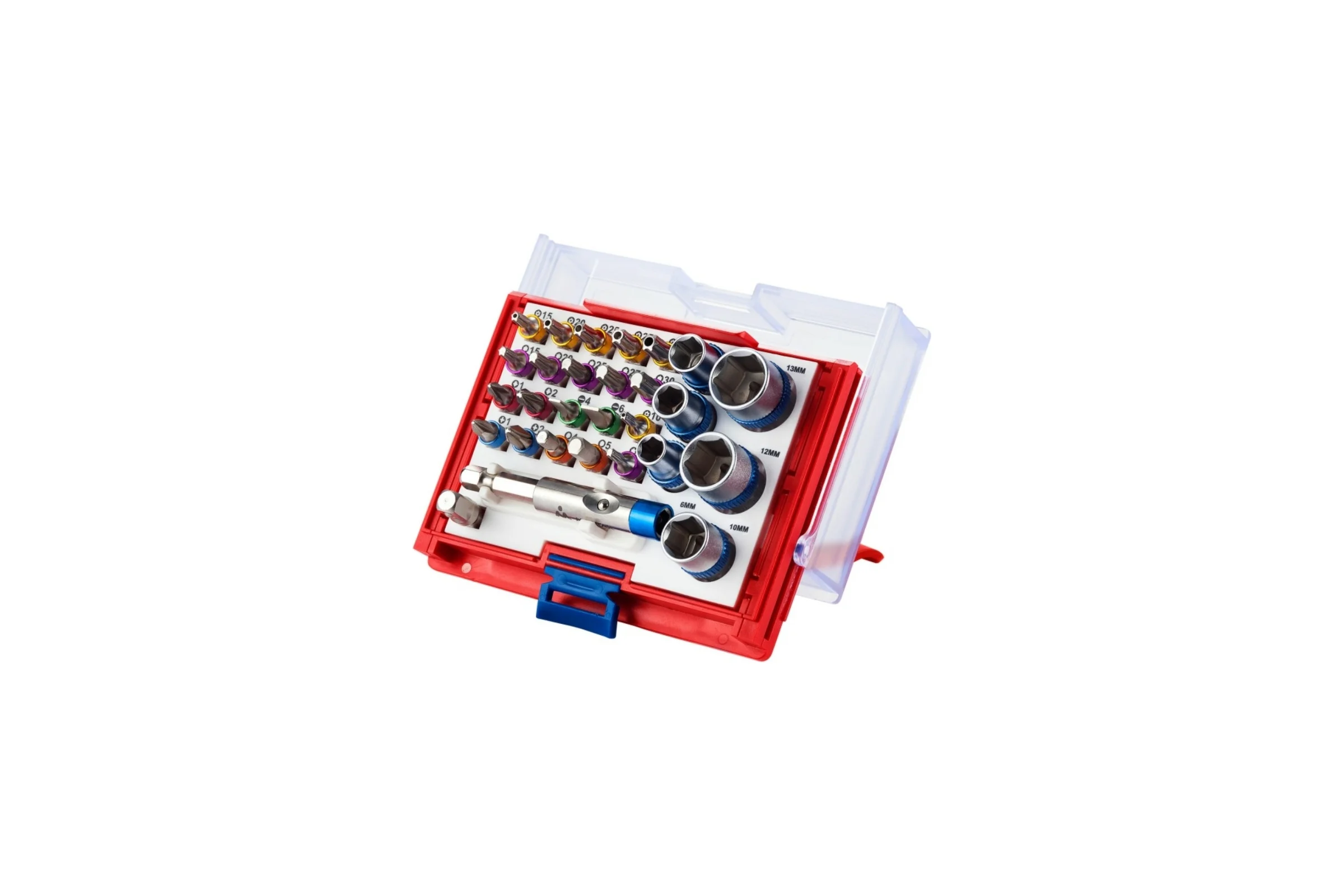 Набор вставок бит 1/4, TORX, HEX, PZ, PH, SLOT, 28 предметов МАСТАК 058-10028C