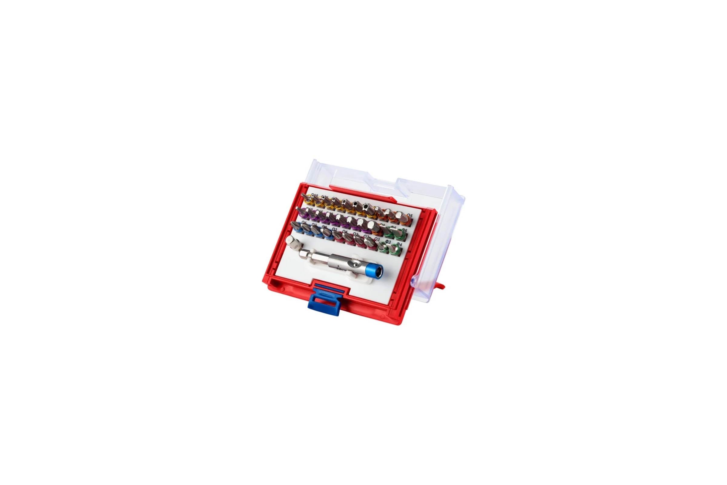 Набор вставок бит 1/4, TORX, HEX, PZ, PH, SLOT, 32 предмета МАСТАК 058-10032C