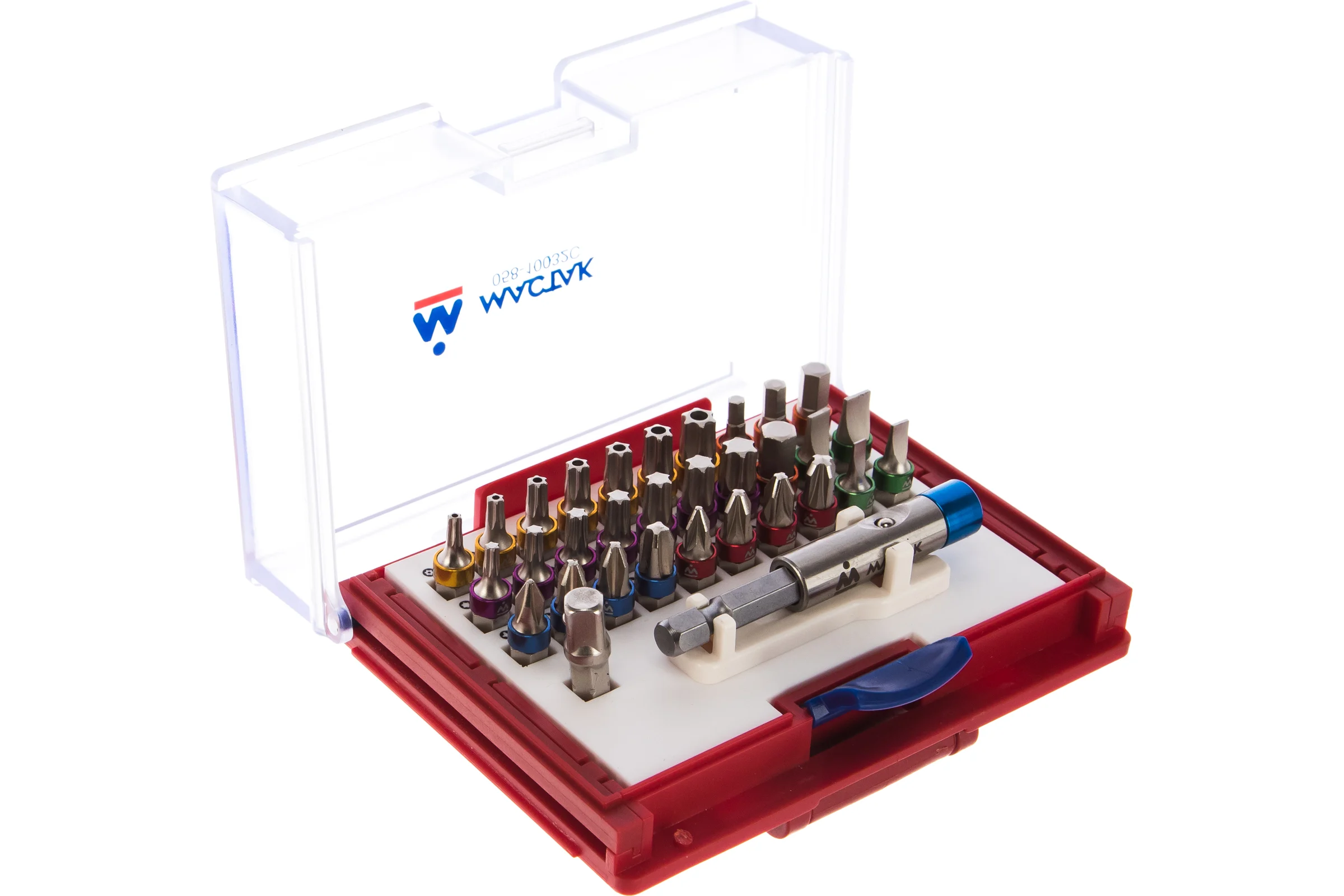 Набор вставок бит 1/4, TORX, HEX, PZ, PH, SLOT, 32 предмета МАСТАК 058-10032C