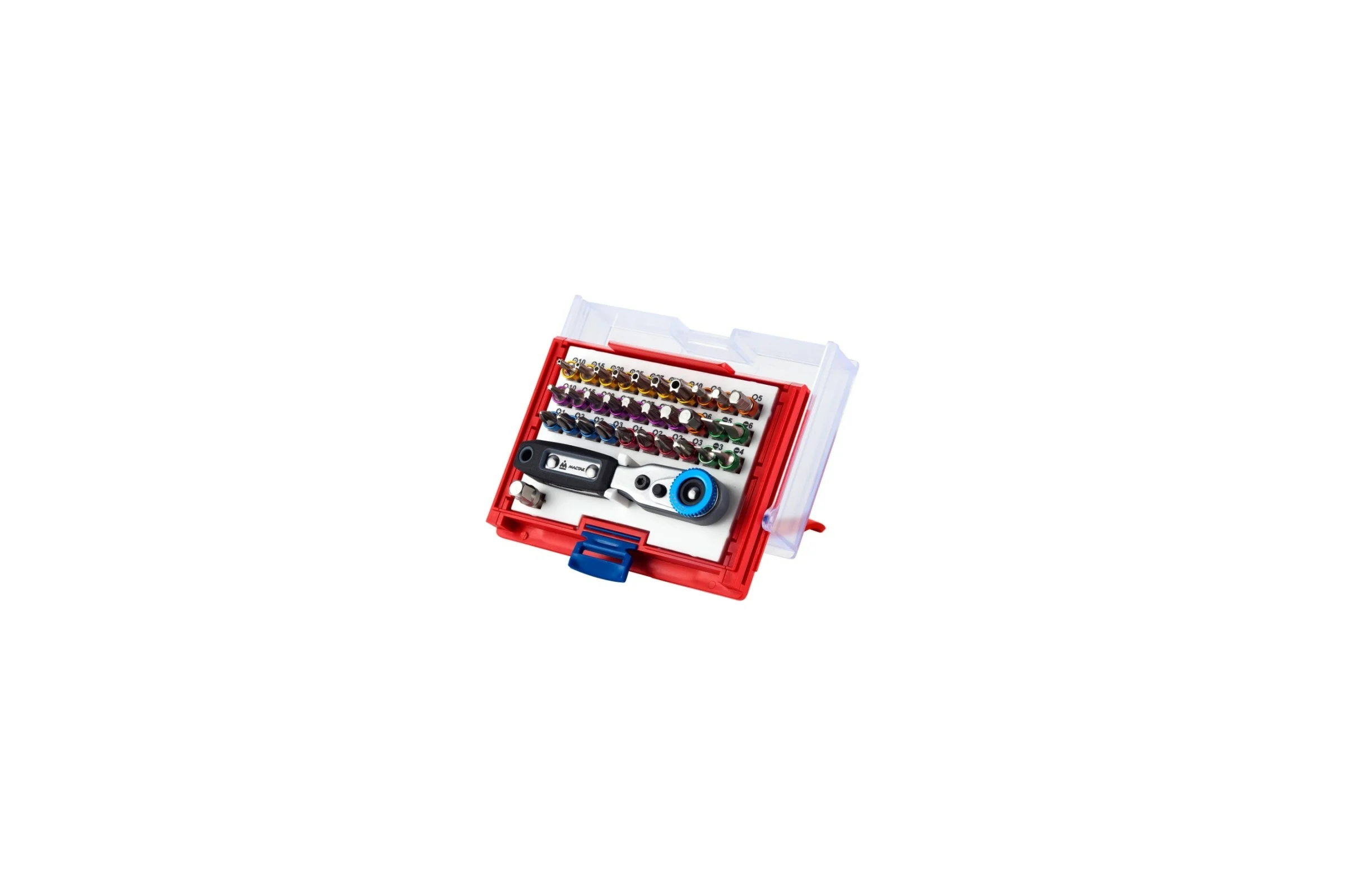 Набор вставок бит 1/4, TORX, HEX, PZ, PH, SLOT, 33 предмета МАСТАК 058-10033C