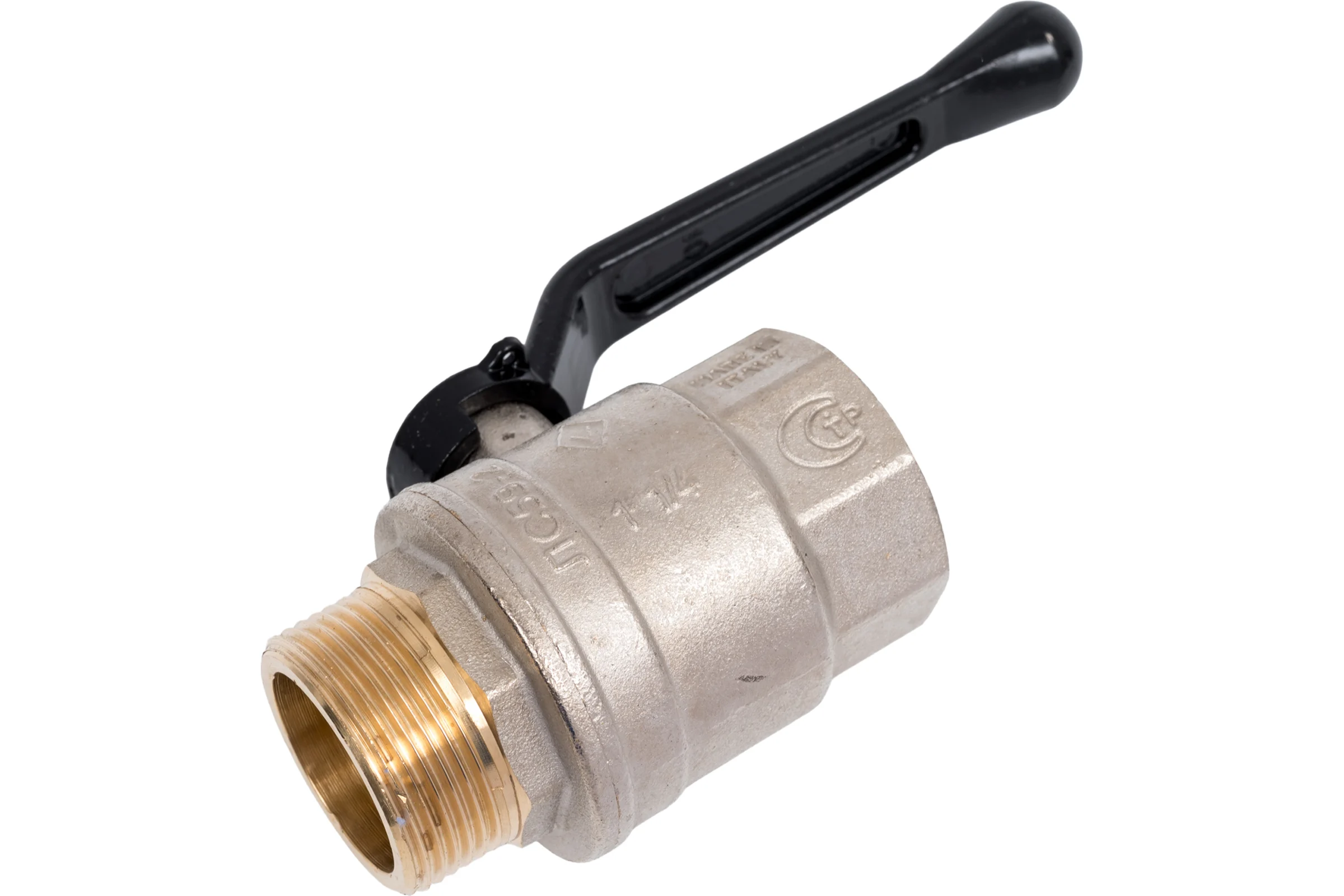 Шаровый кран Н/В Ду-32 /1-1/4" ручка черная Bugatti OREGON 03050080