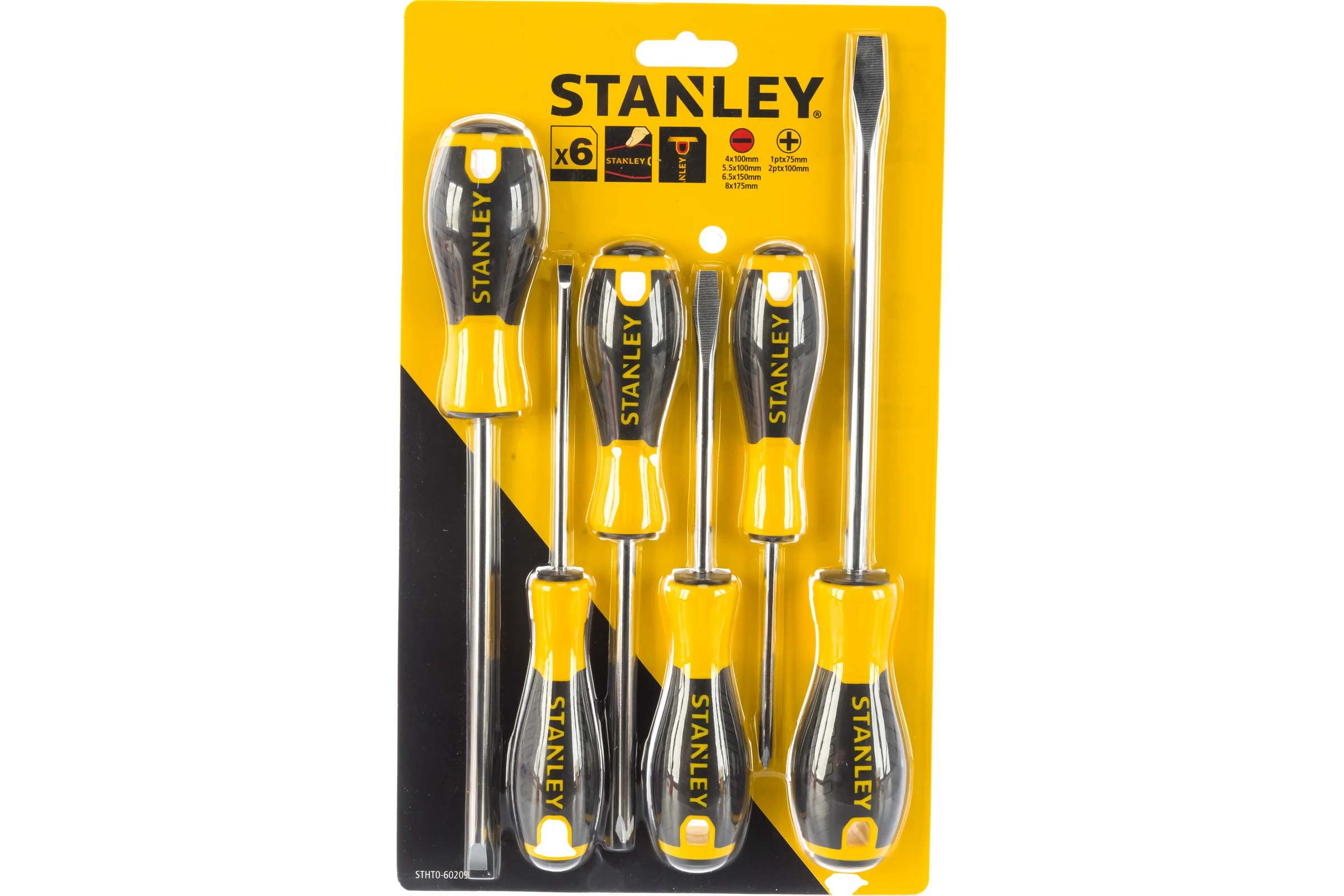 Набор из 6-ти отверток Stanley ESSENTIAL STHT0-60209