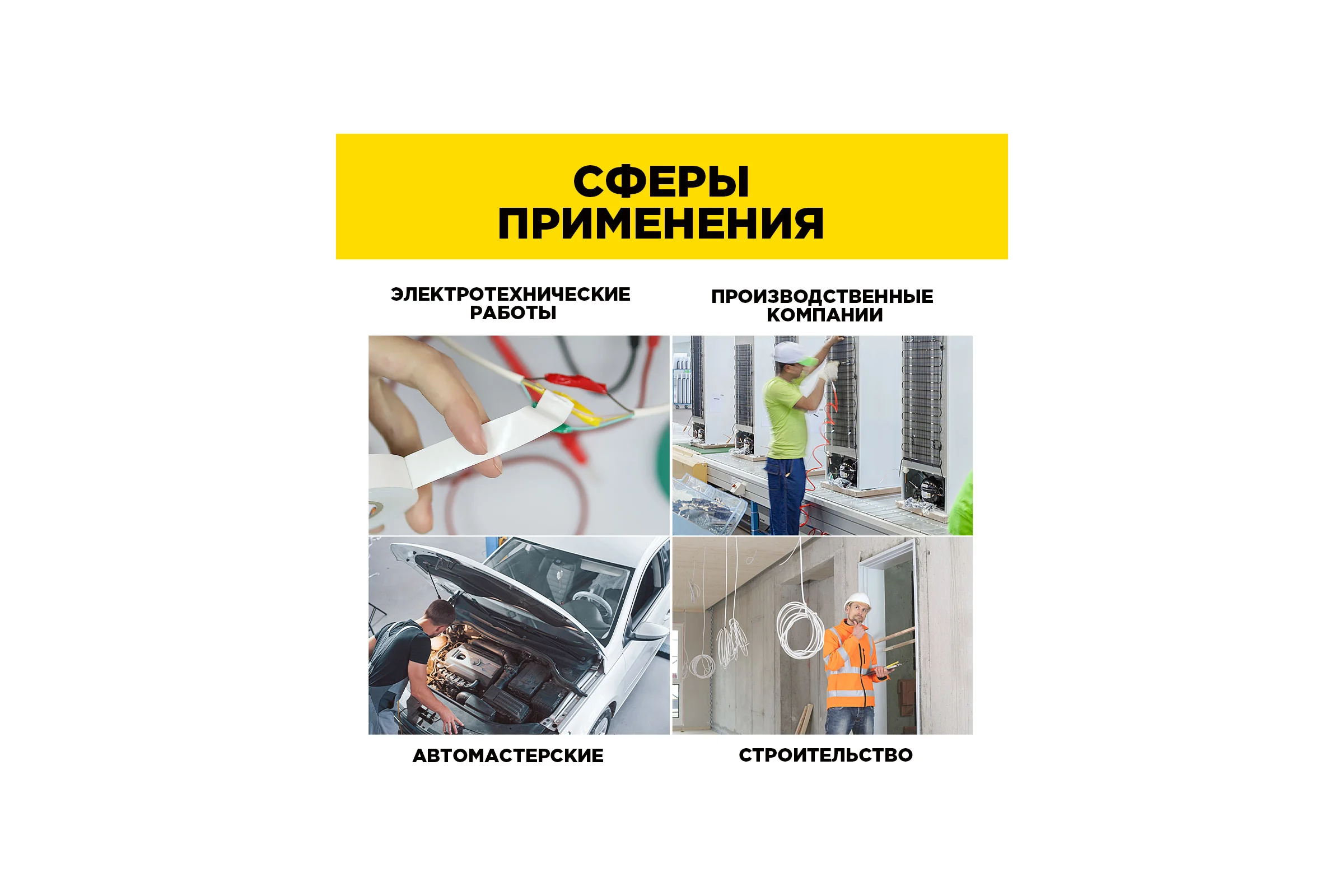 Профессиональная изолента AVIORA ПВХ, 19 мм, 20 м, белая 305-035