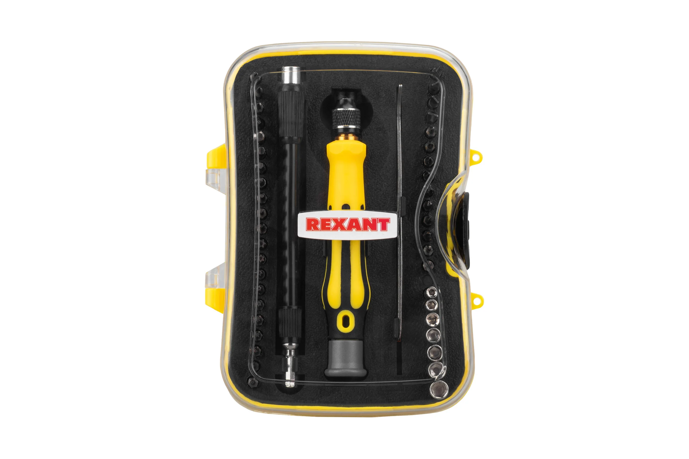 Наборная отвертка для точечных работ REXANT 45 предметов 12-4706