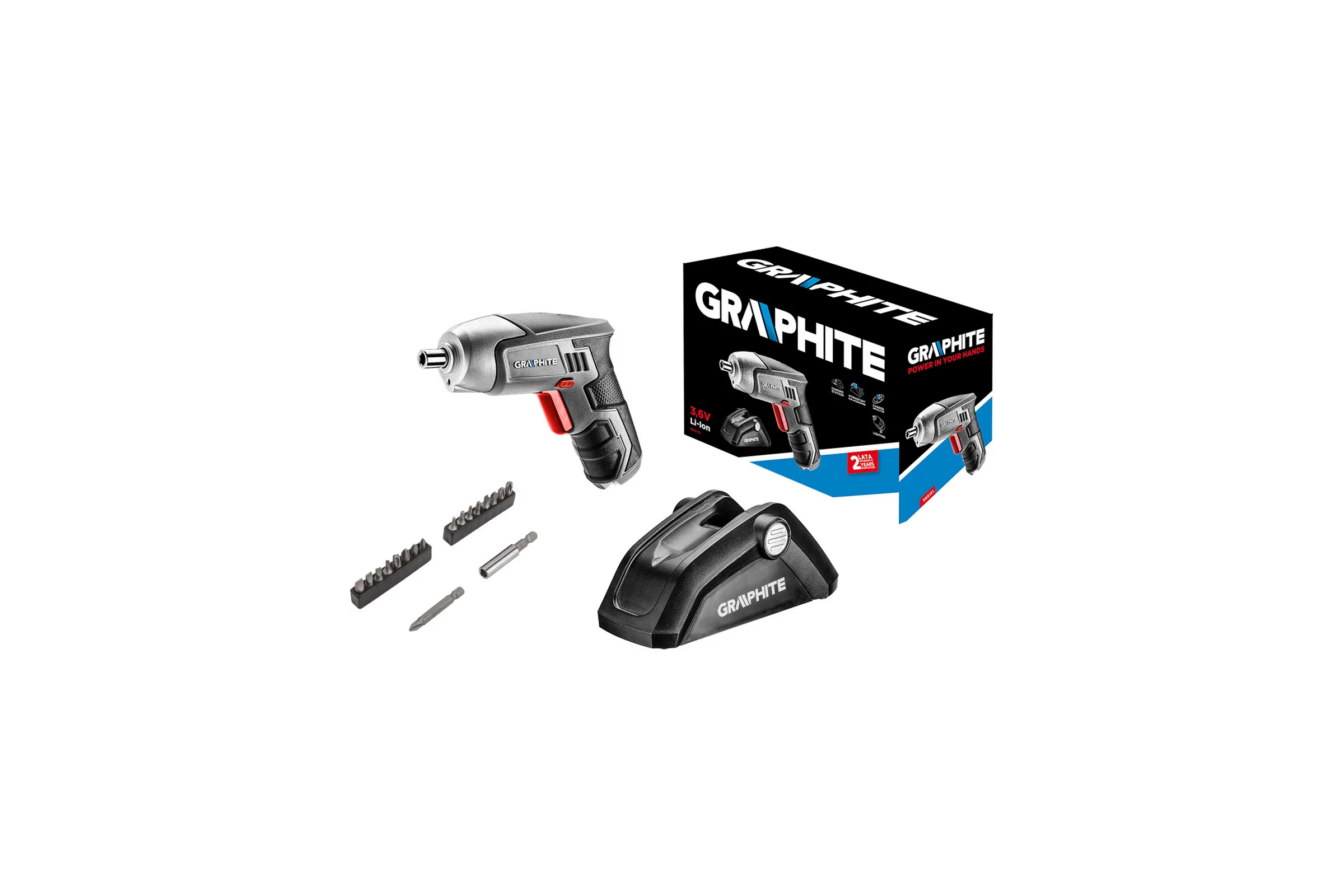 Аккумуляторная отвертка GRAPHITE 58G151
