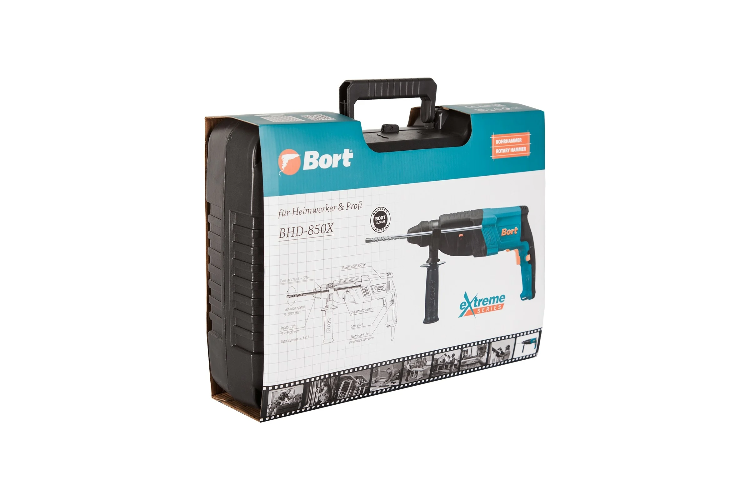 Электрический перфоратор Bort BHD-850X 91272539