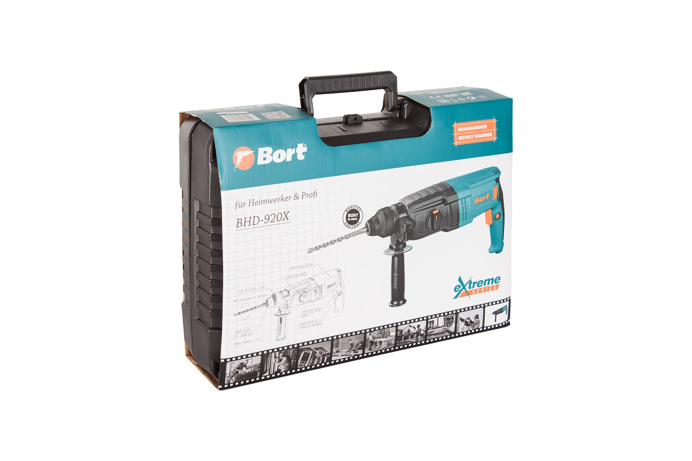 Электрический перфоратор Bort BHD-920X 91272546