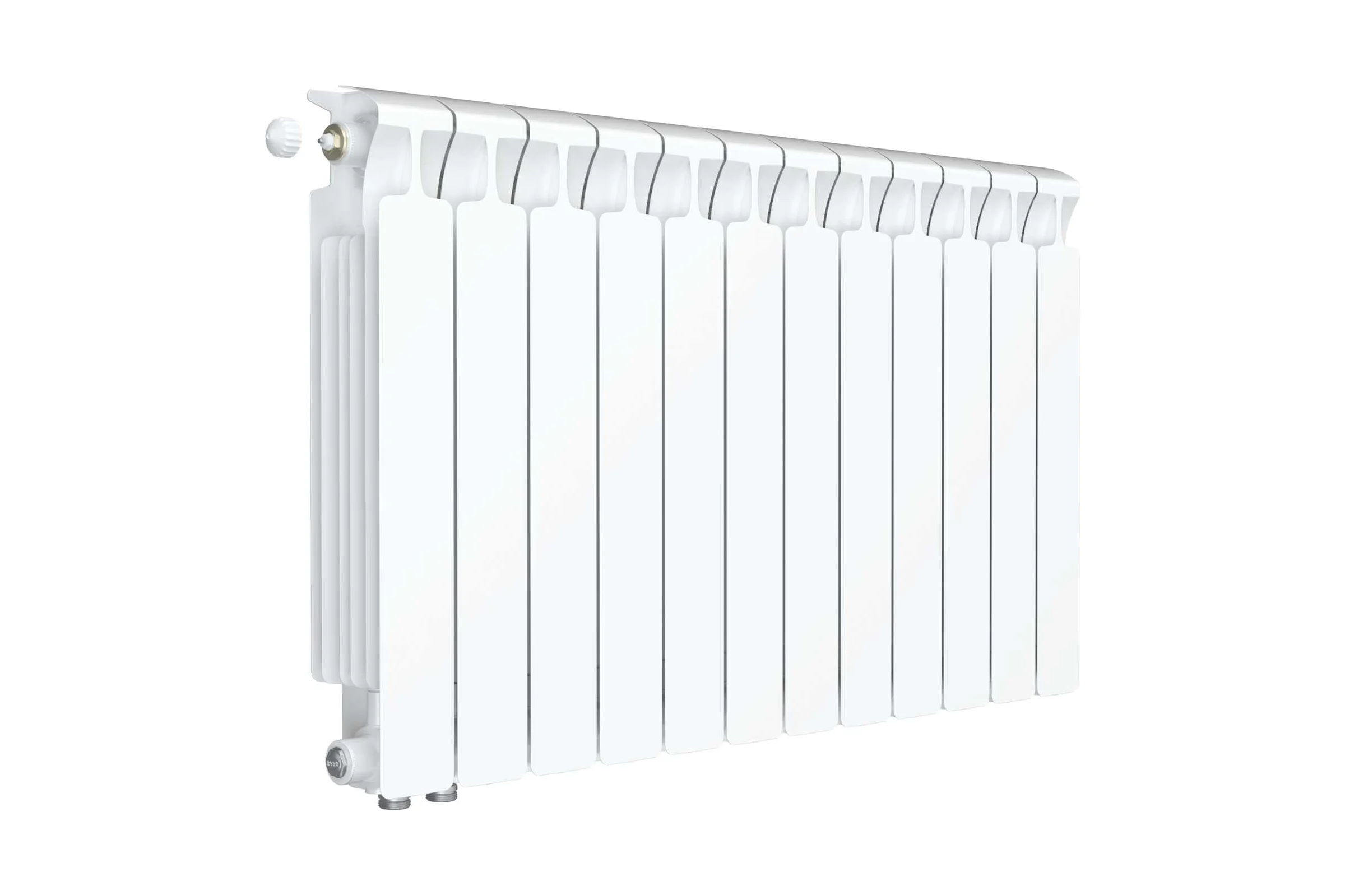 Биметаллический радиатор RIFAR MONOLIT Ventil 500 12 секц. нижн. лев. R-MN-500-12-VL
