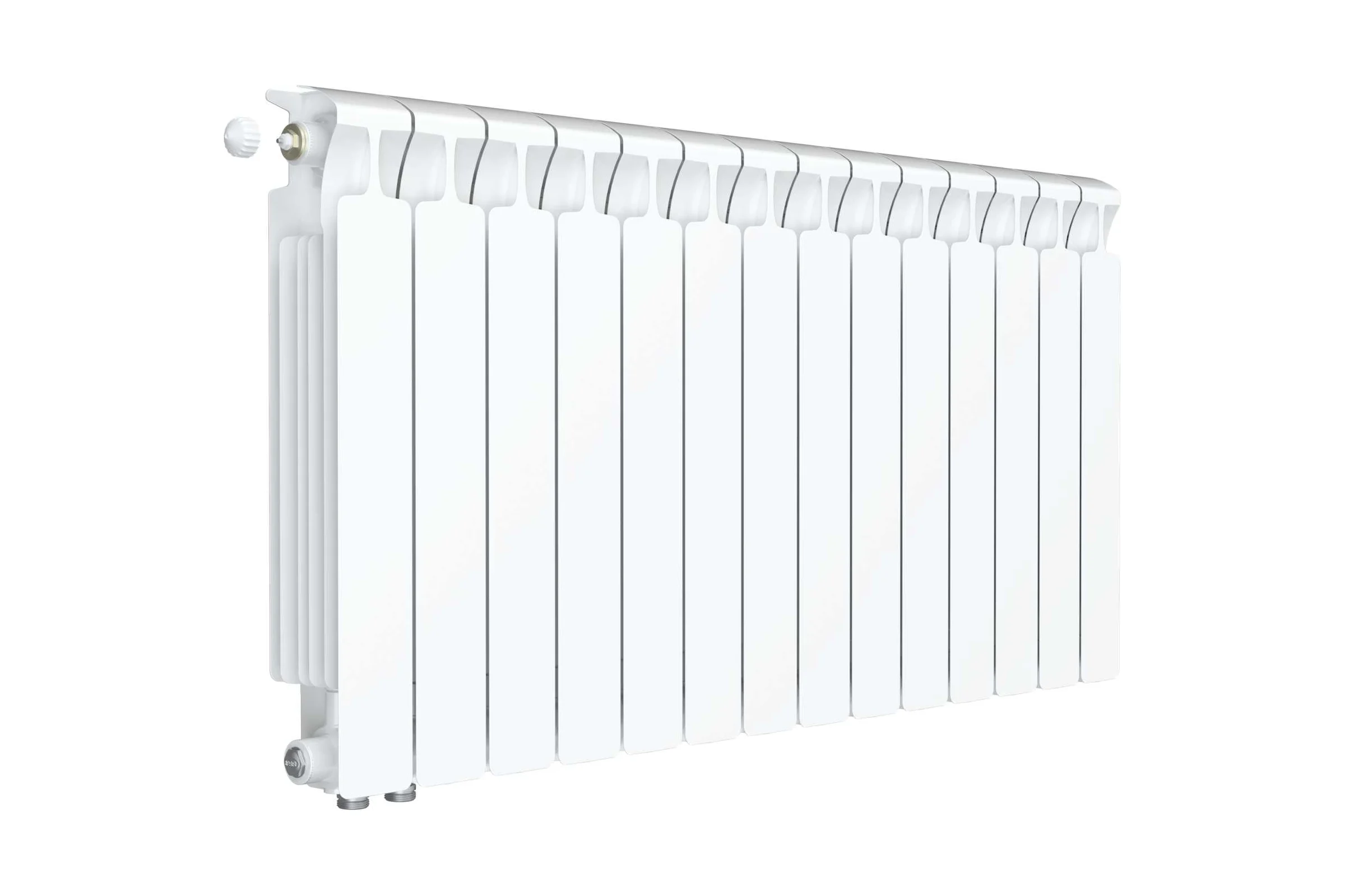 Биметаллический радиатор RIFAR MONOLIT Ventil 500 14 секц. нижн. лев. R-MN-500-14-VL