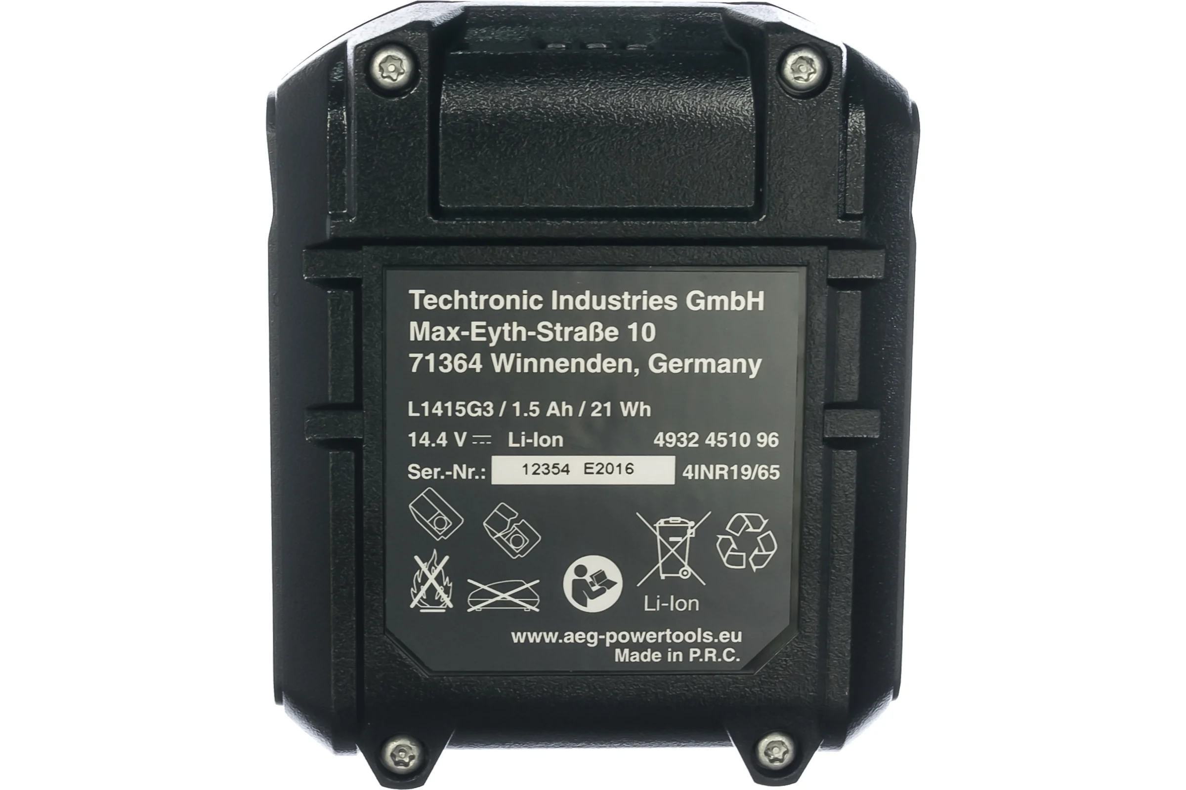 Аккумулятор L1415G3 (14.4 В; 1.5 А*ч; Li-Ion) AEG 4932451096