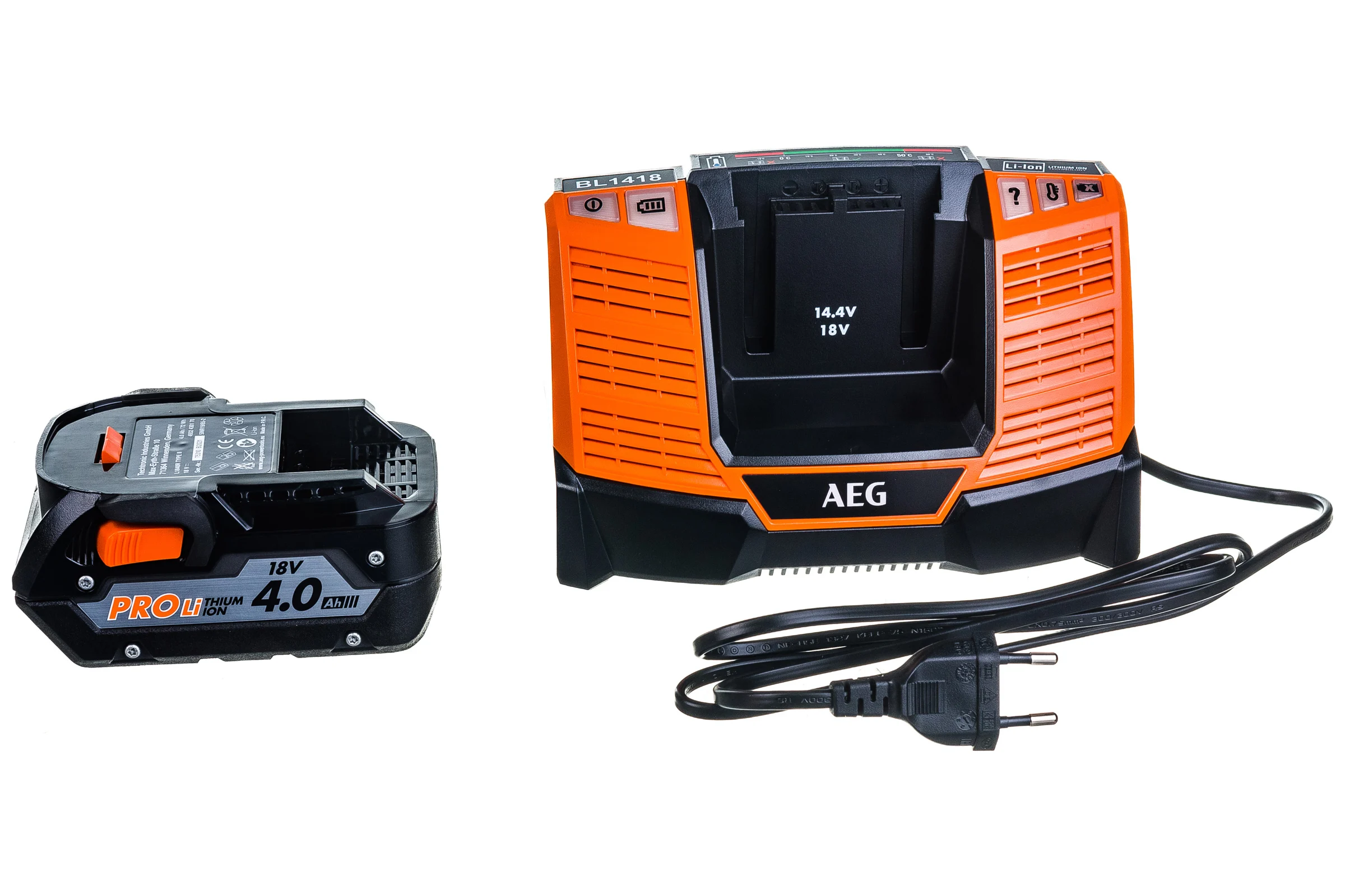 Аккумулятор (18 В; 4.0 А*ч; Li-Ion) + зарядное устройство SET L1840BL AEG 4932430359