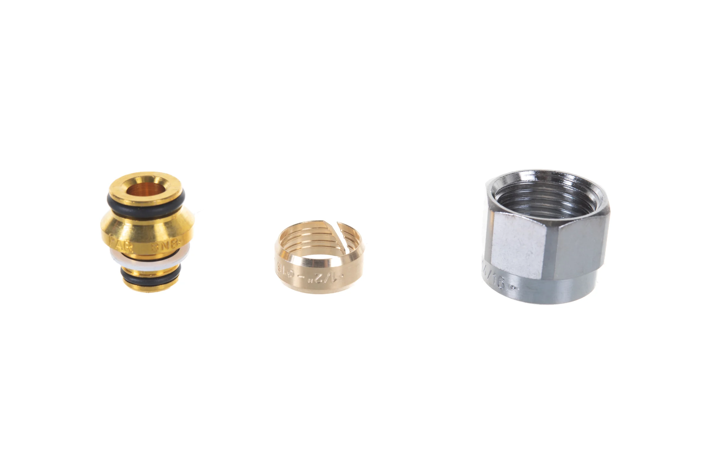 Концовка для металлопластиковых труб FAR 16х2 евроконус 1/2" FC 6076 58802