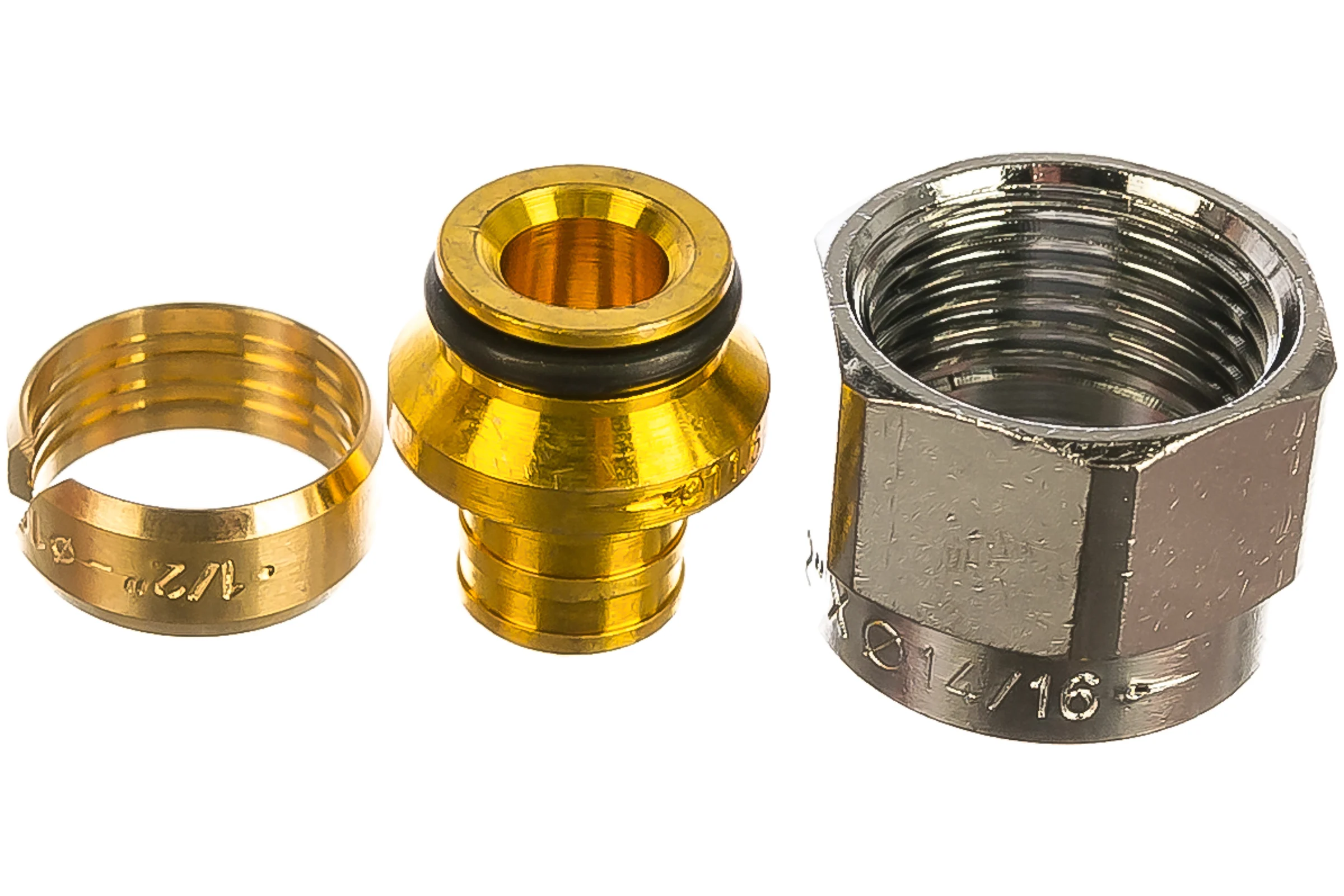 Концовка для пластиковых труб FAR 16х2,2 евроконус 1/2" FC 6075 58845