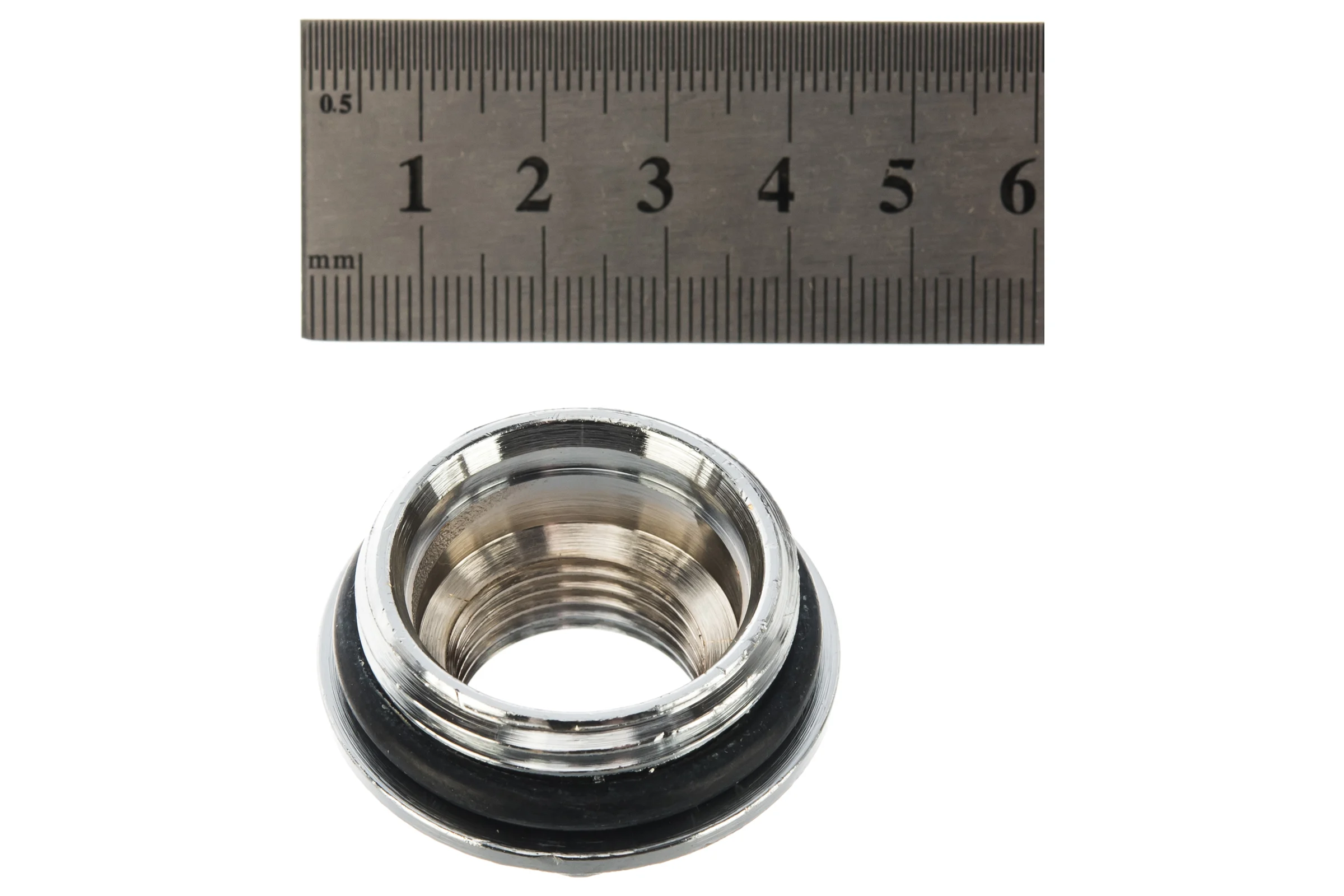 Хромированный концевой переходник FAR 1" НР х 1/2" ВР FK 4200 112