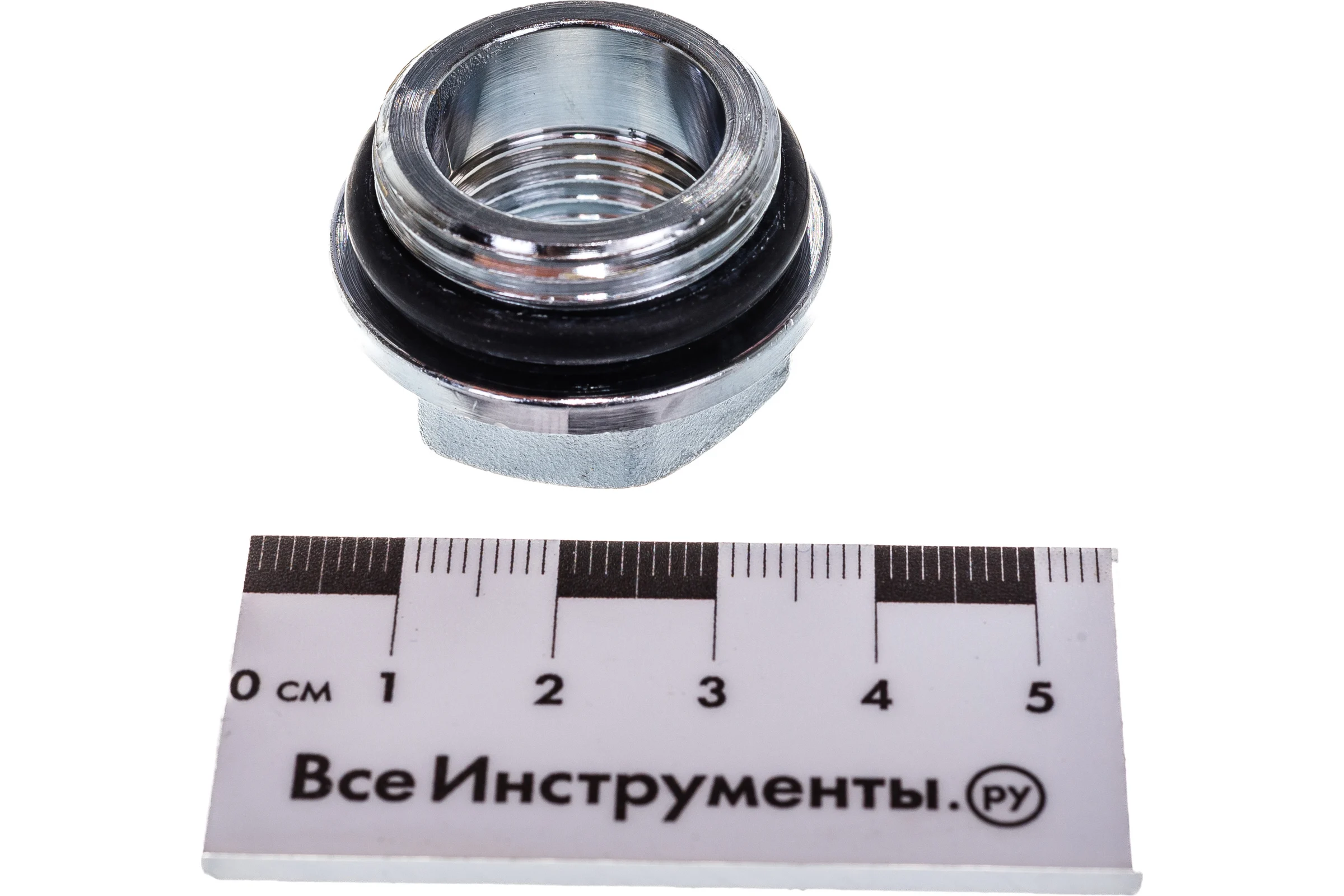 Хромированный концевой переходник FAR 3/4"НР х 1/2"ВР FK 4200 3412