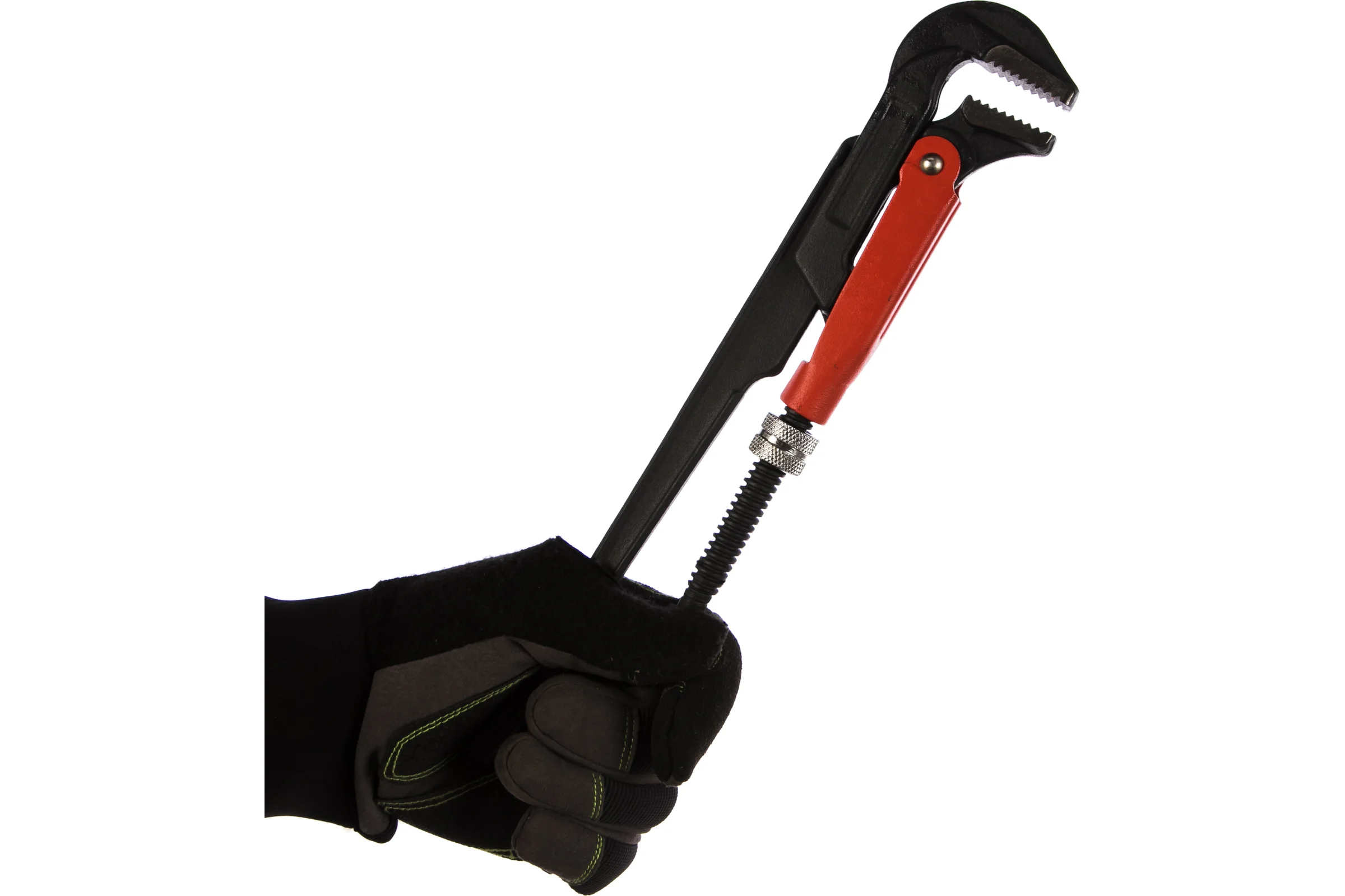 Трубный газовый ключ FIT 90гр, тип L , инстр.сталь, 1", 300мм 70371