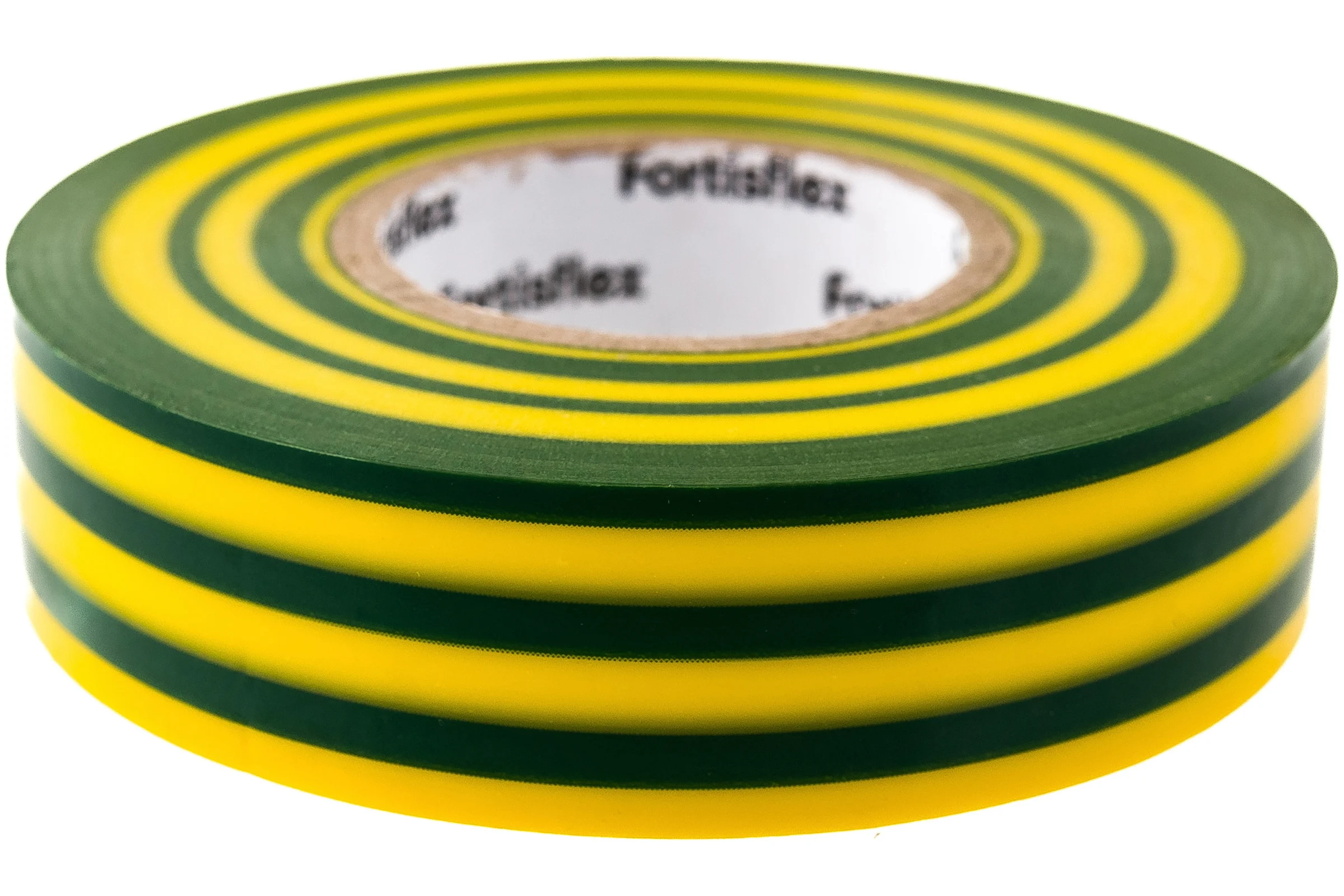 Изолента ПВХ FORTISFLEX 19 ммх0.15 ммх20 м желто-зеленая 71237