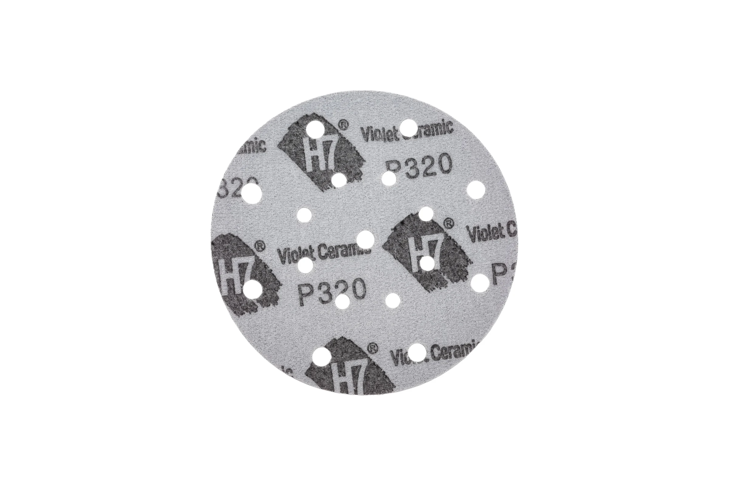 Круг абразивный Violet 150 мм, 100 шт, 17 отв, P 320, керамическое зерно Н7 H7 384967