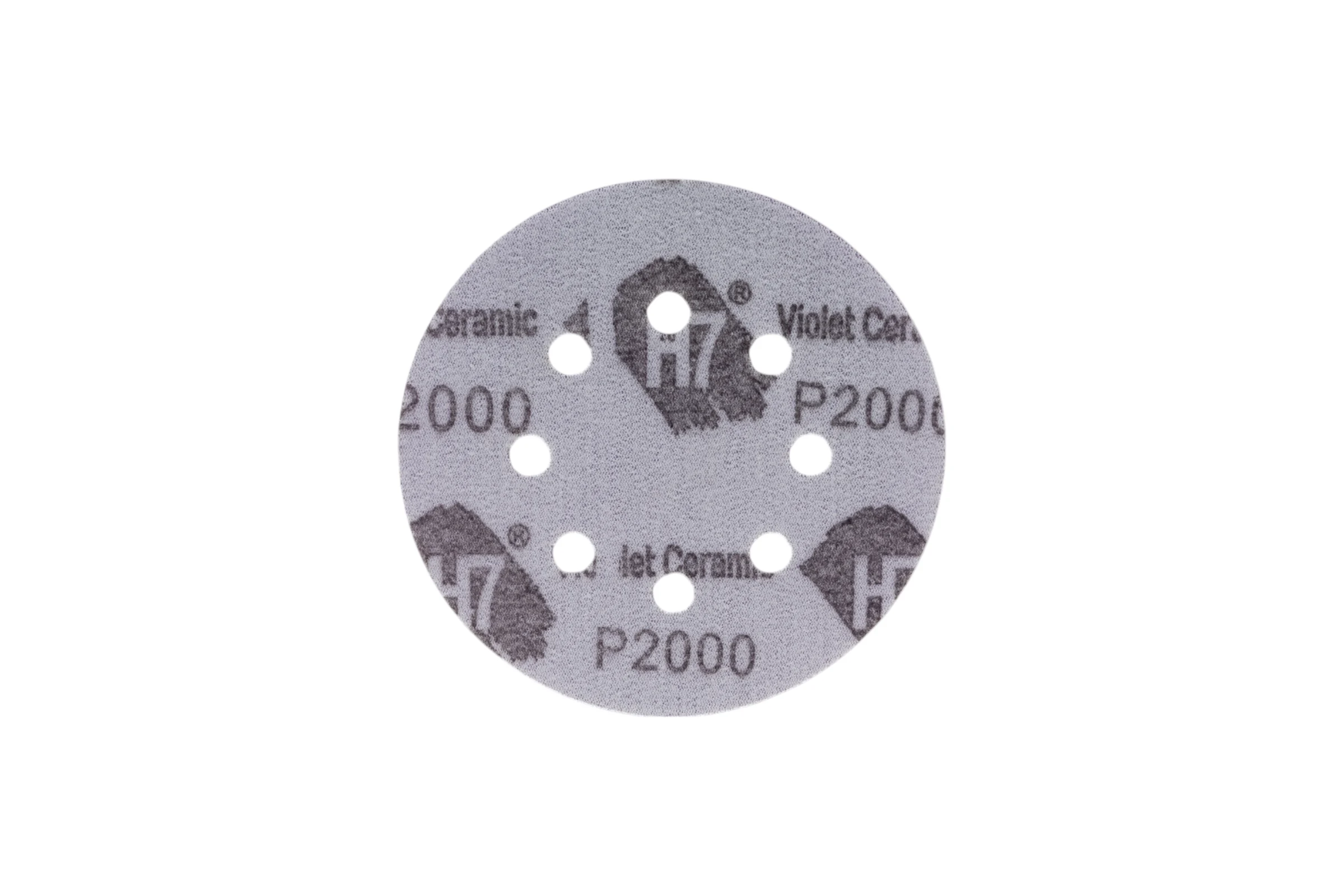 Круг абразивный Violet 125 мм, 100 шт, 8 отв, Р2000 керамическое зерно H7 385223