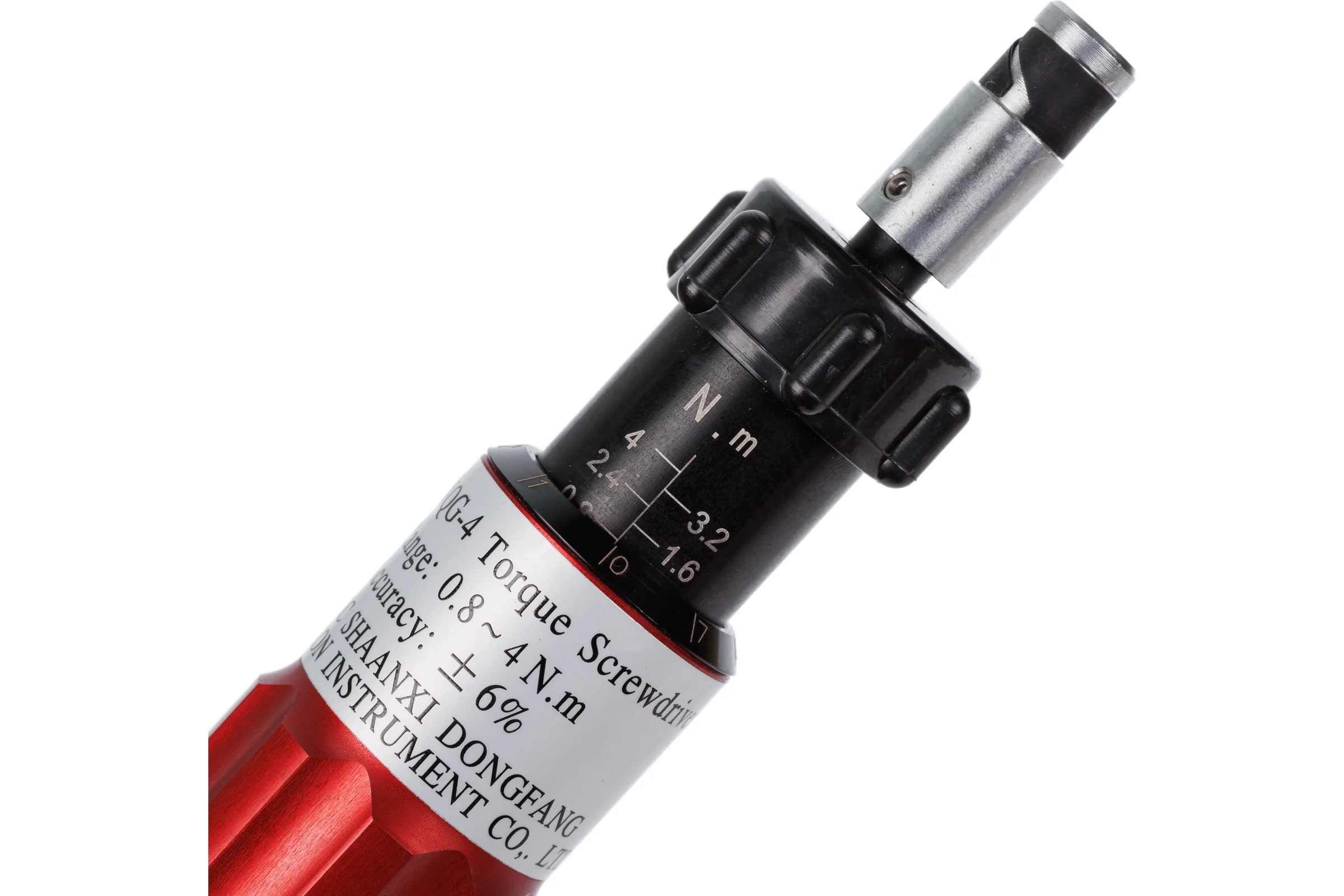 Динамометрическая отвертка CMT 0,8-4 Нм, градация 0,1 Нм, 1/4", L-187 мм/D-35 мм/ 0,4 кг DFZ CMTQ-4