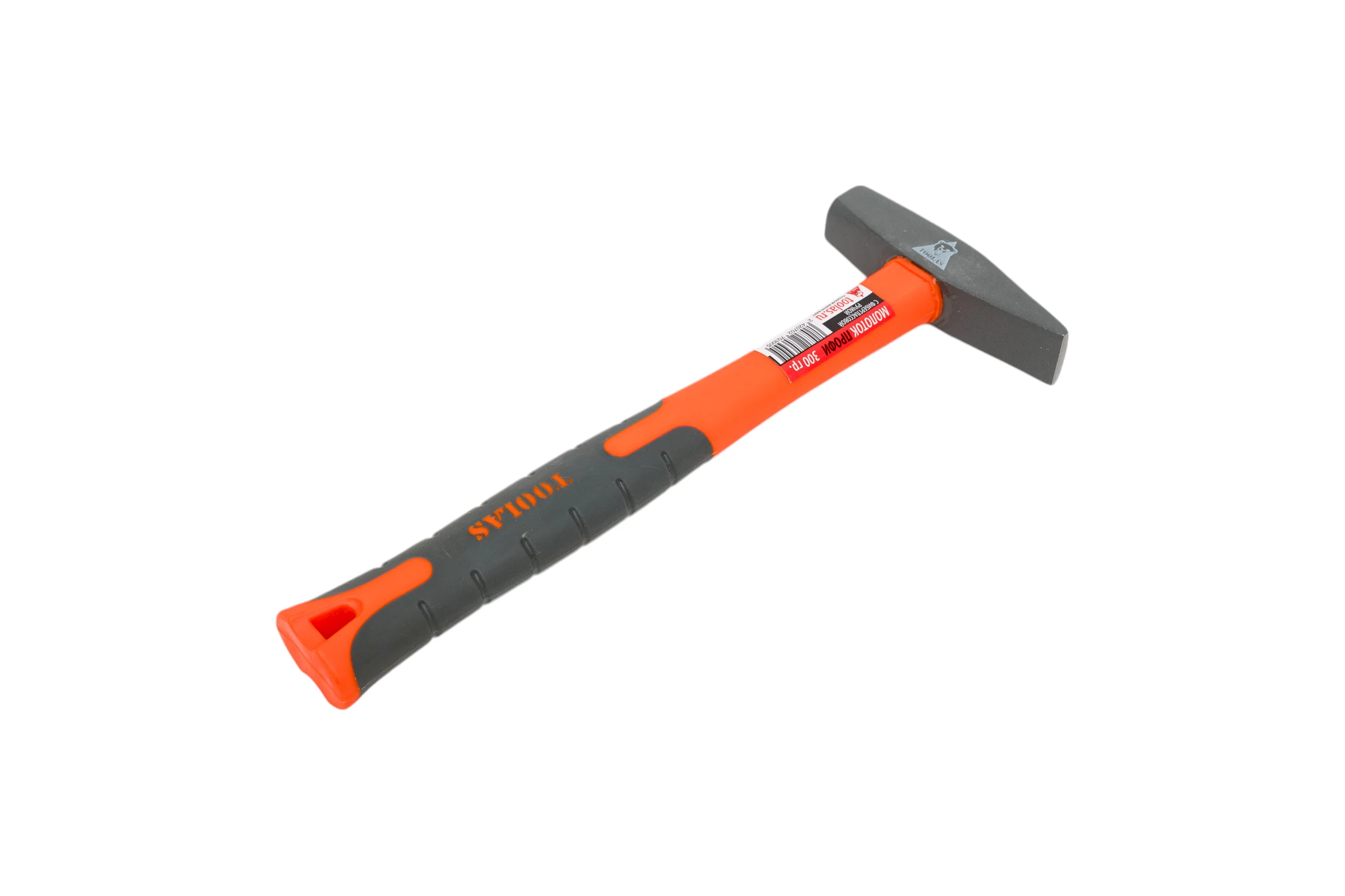 Слесарный молоток TOOLAS с фибергласовой ручкой, 300 г 00011888