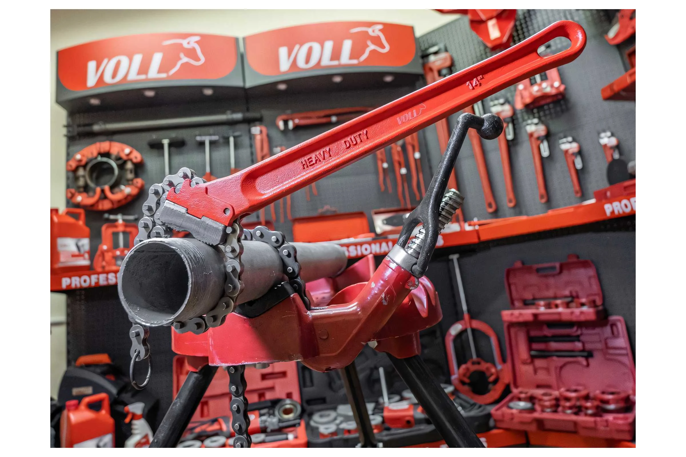 Цепной ключ VOLL с14 для труб до 5", до ø 125мм 5.05014