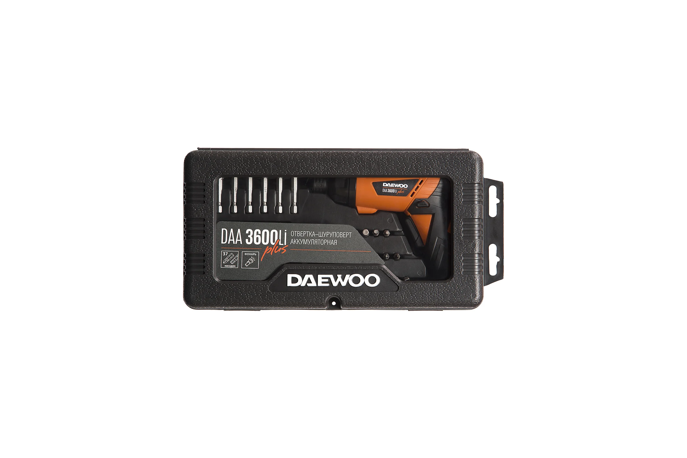Аккумуляторная отвертка DAEWOO с набором бит и насадок DAА 3600Li Plus