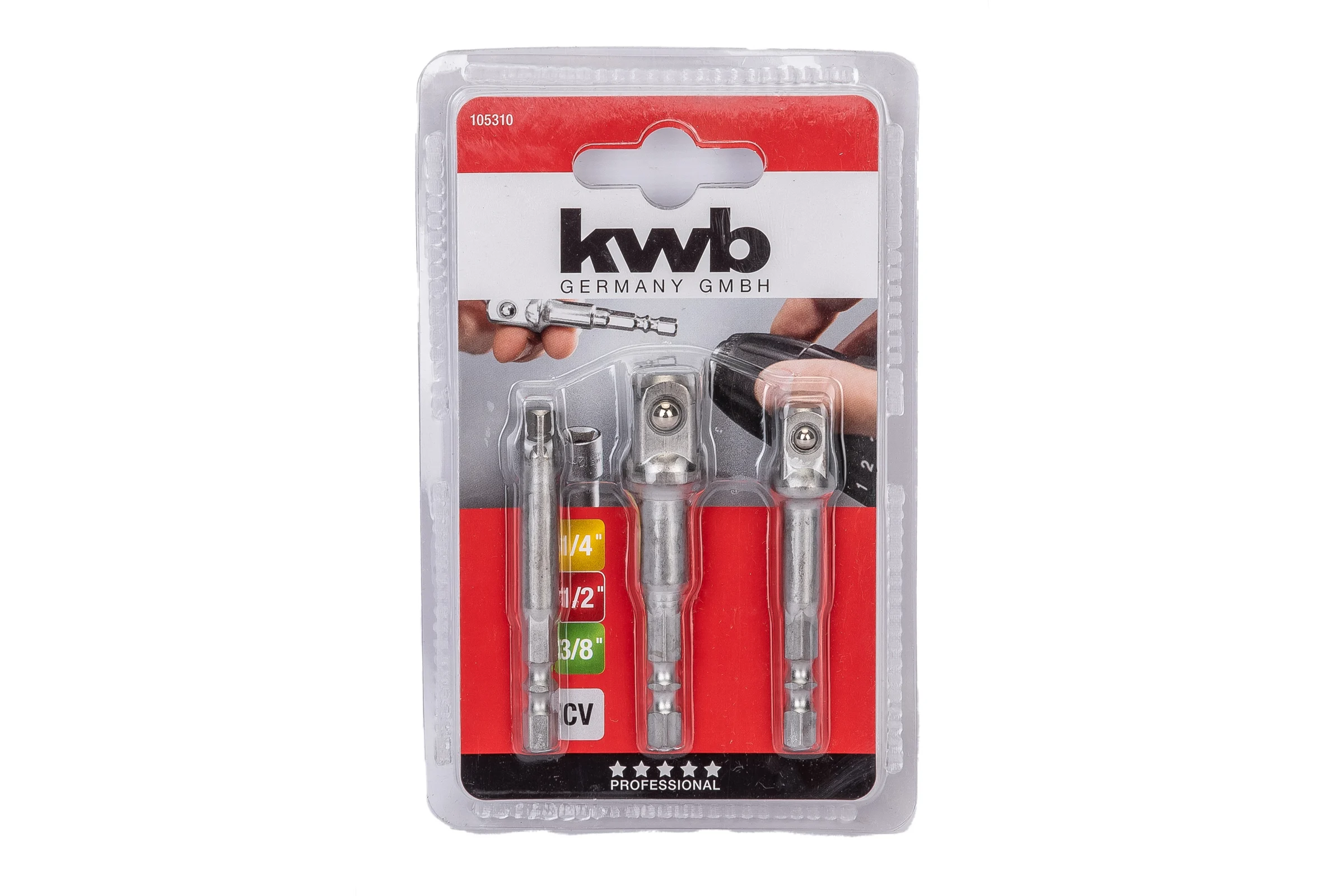 Набор адаптеров 1/4" (3 шт.) KWB 105310