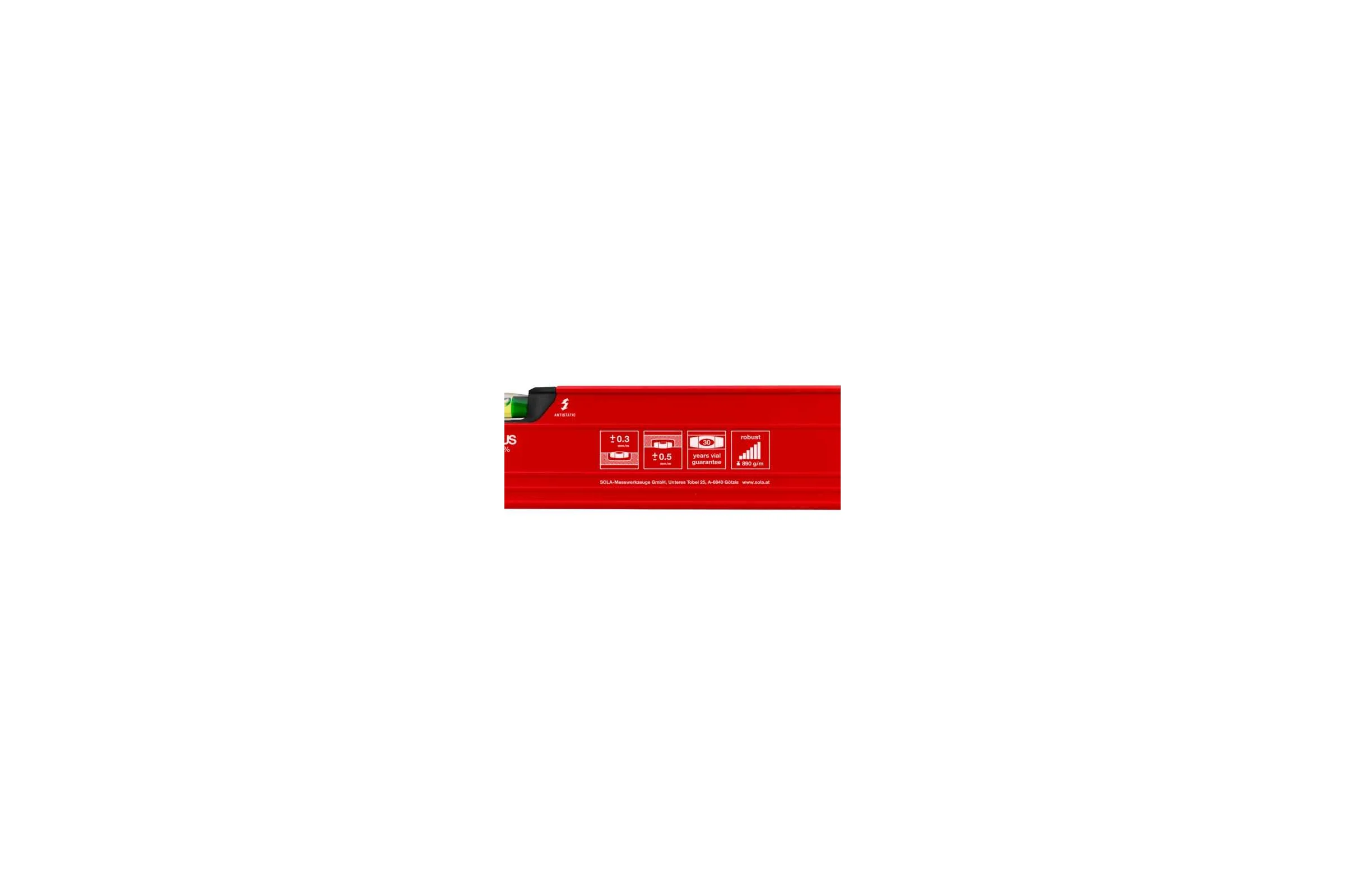 Уровень (L=100 см, 3 глазка) SOLA RED 3 100 01215301