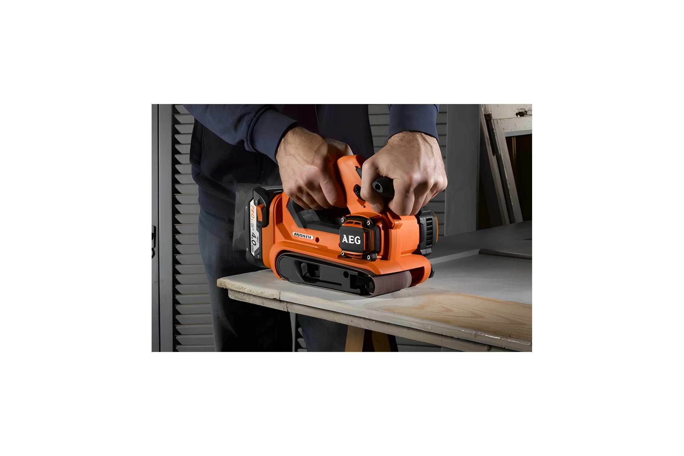 Бесщеточная ленточная шлифмашина AEG BHBS18-75BL-0 4935459582
