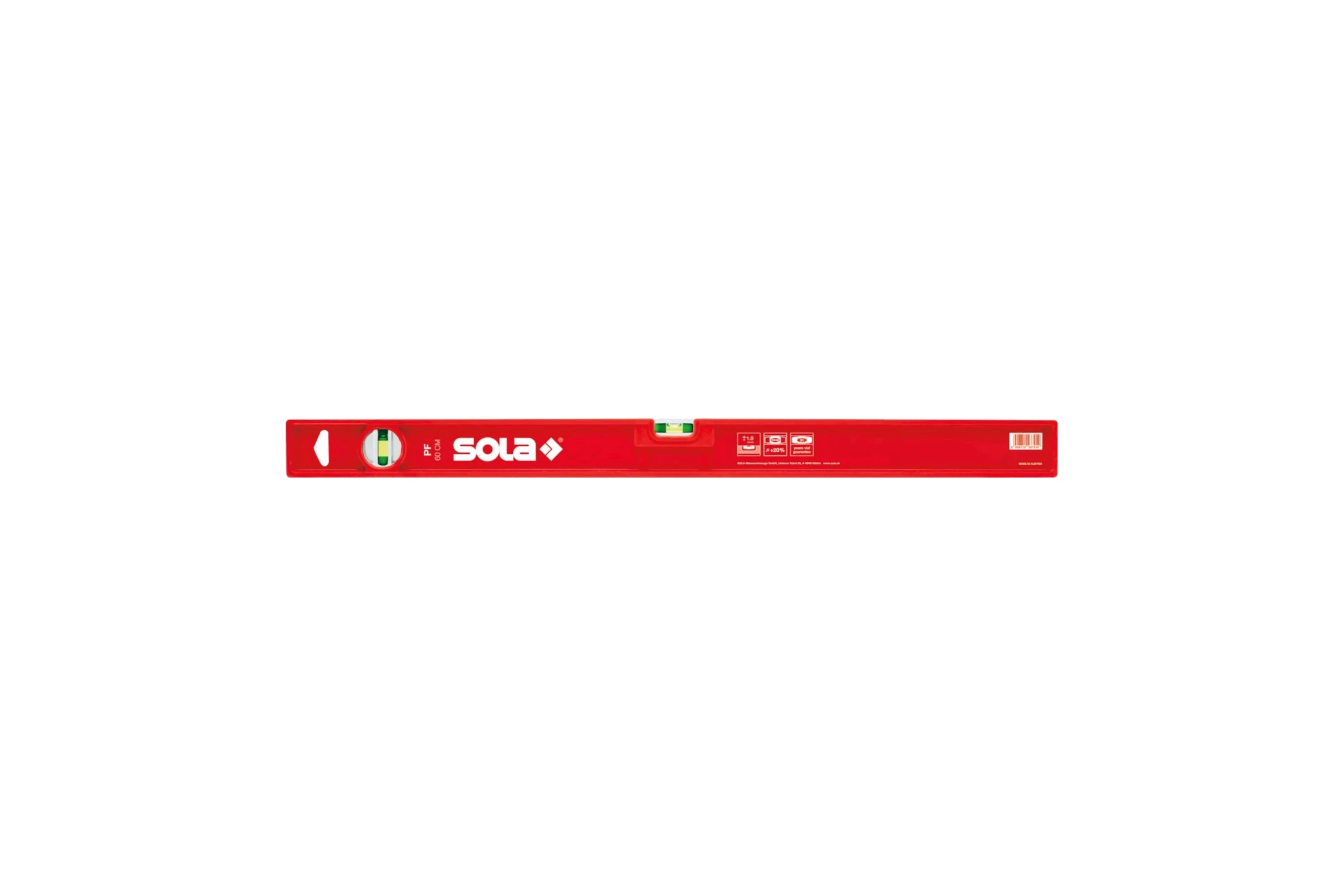 Уровень SOLA PF 50 пластиковый, L=50 см, 2 глазка 01412701