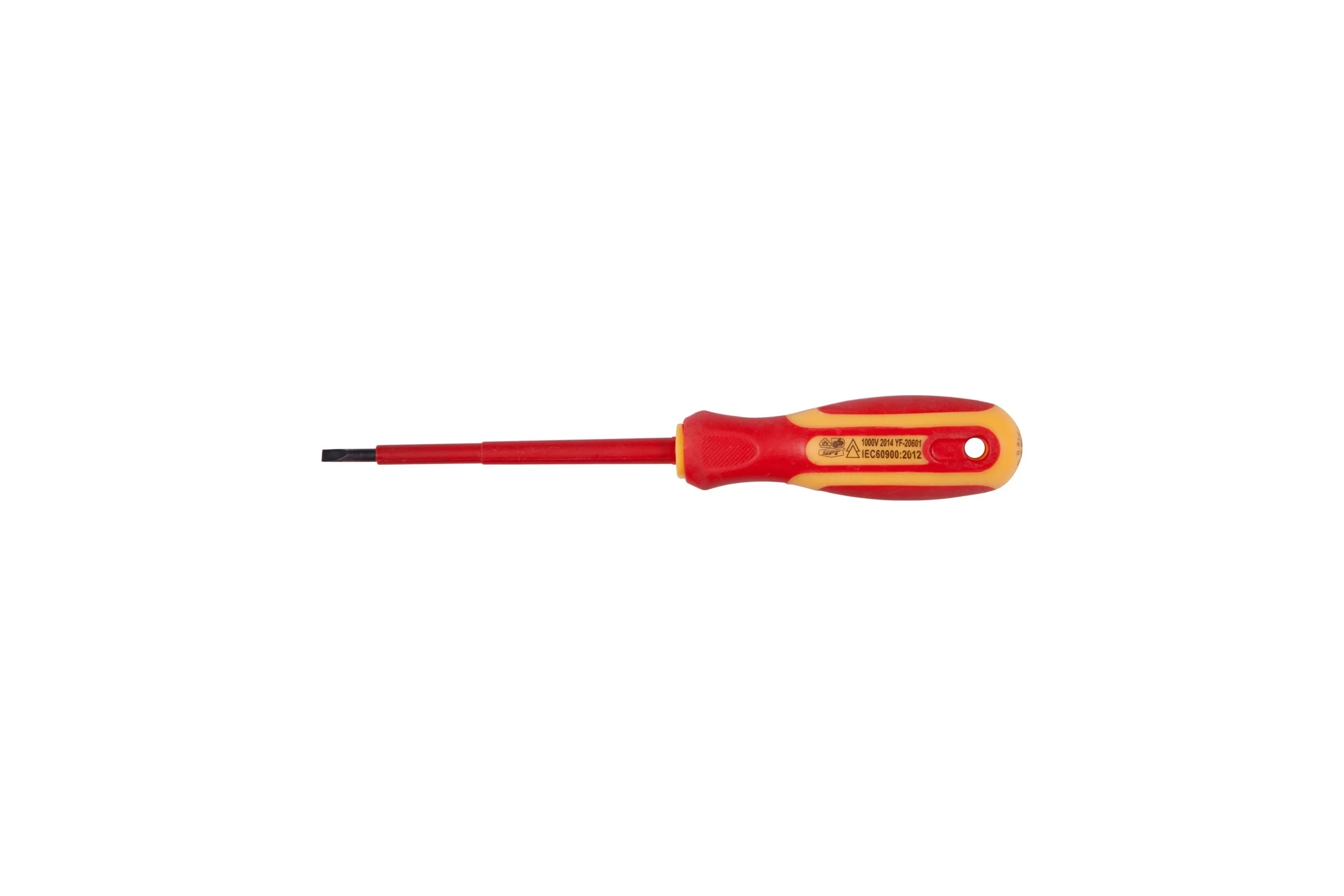 Диэлектрическая отвертка PQTools SL1.0x5.5x125 мм, двухкомпонентная рукоятка, намагниченный наконечник Лк-00002581