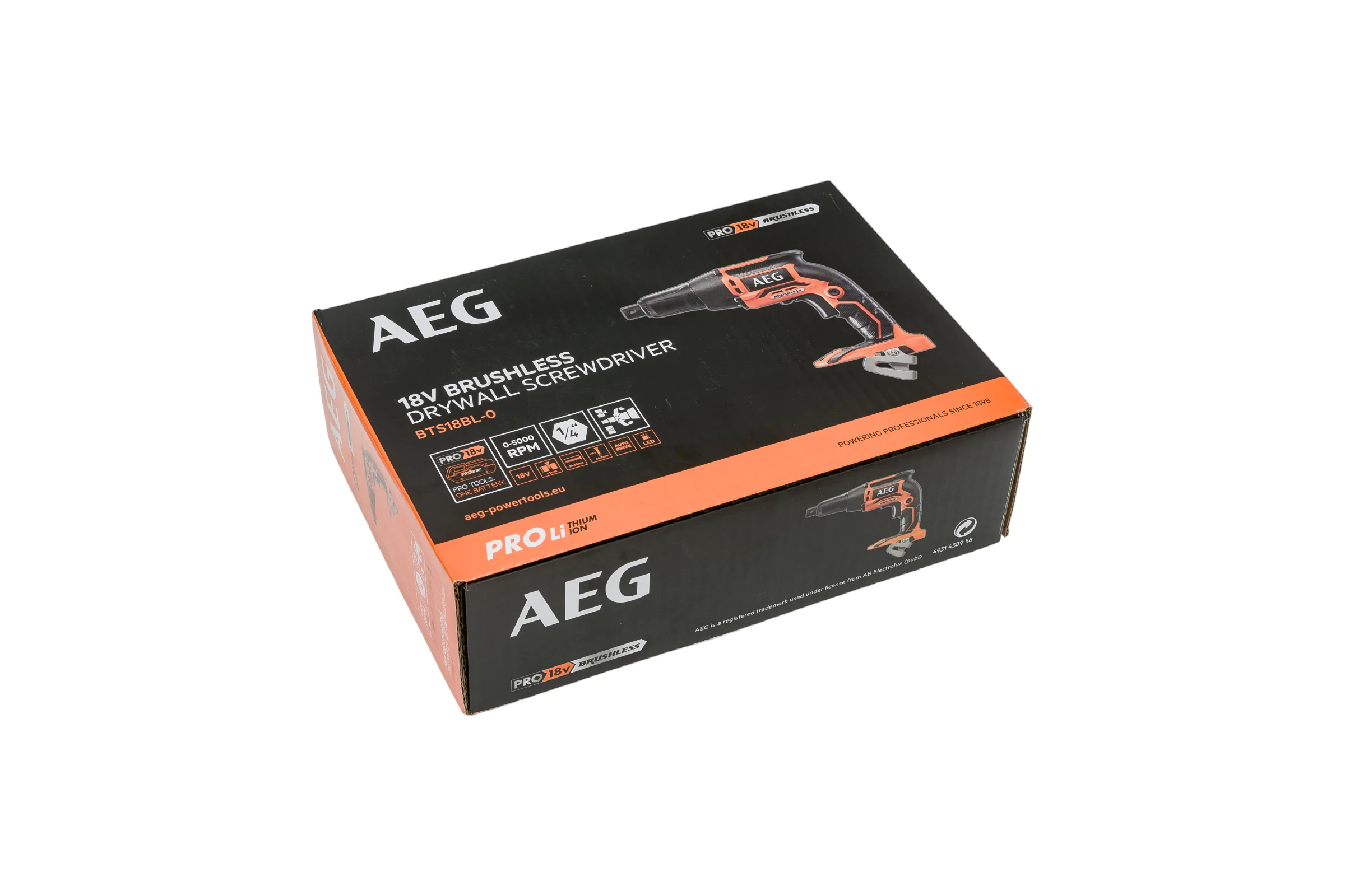 Бесщеточный шуруповерт для гипсокартона AEG BTS18BL-0  18В без аккумулятора в комплекте 4935459620