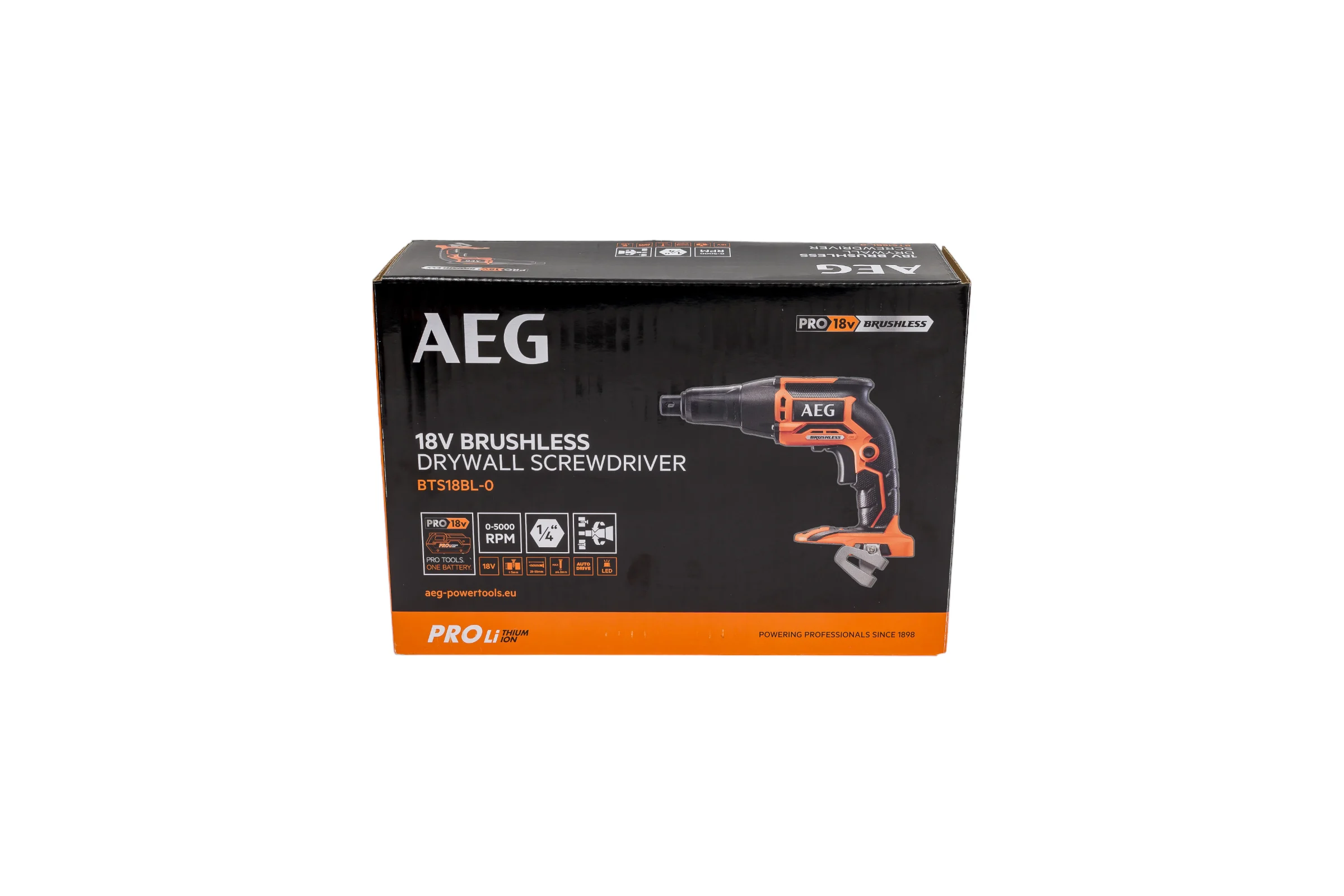 Бесщеточный шуруповерт для гипсокартона AEG BTS18BL-0  18В без аккумулятора в комплекте 4935459620