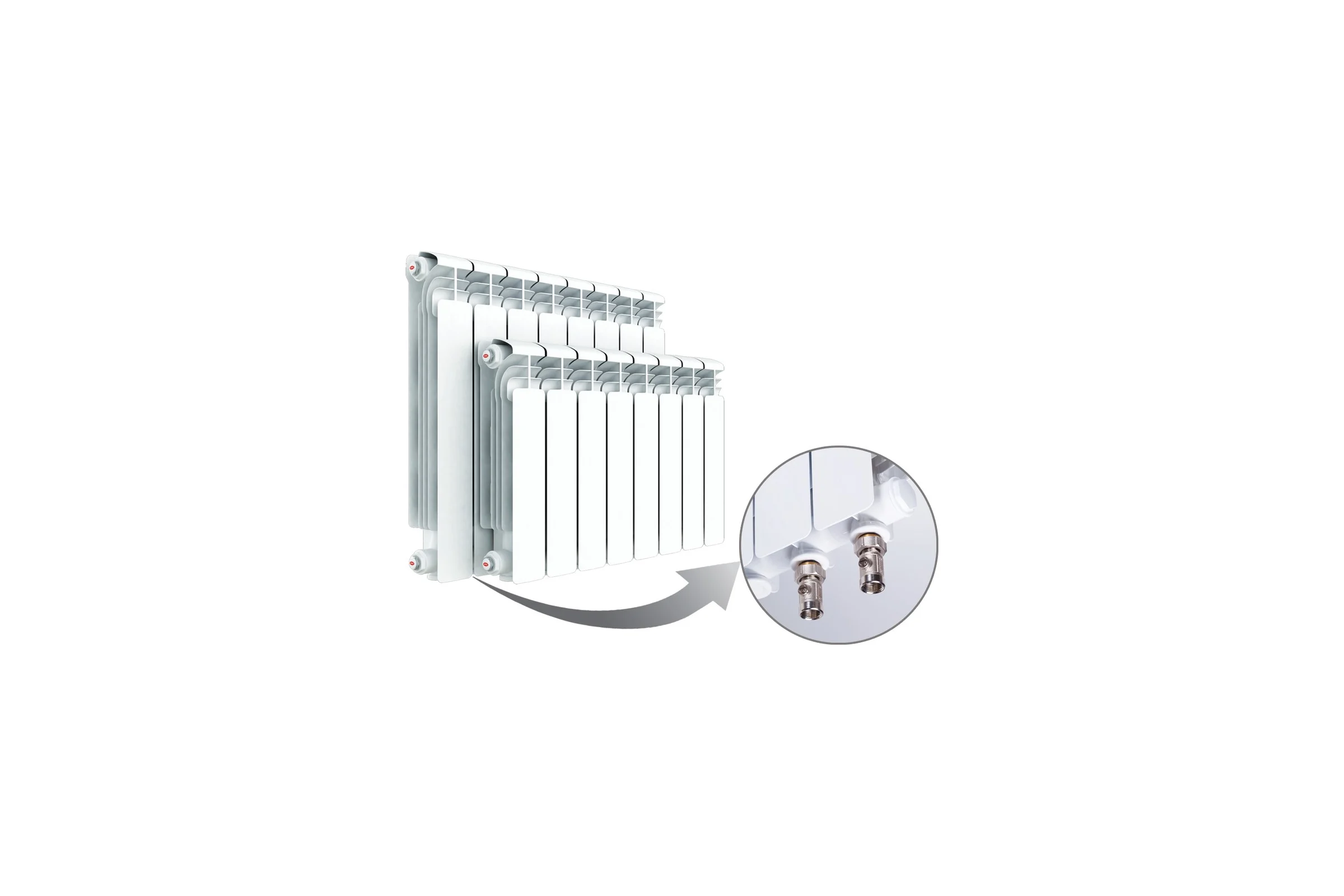 Радиатор RIFAR Alum 500 х 4 сек VR RAL50004НПП RAL50004НПП50