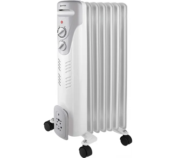 Радиатор Vitek 1500 Вт, 7 секций Индикация работы 3 режима работы VT-1708(W)