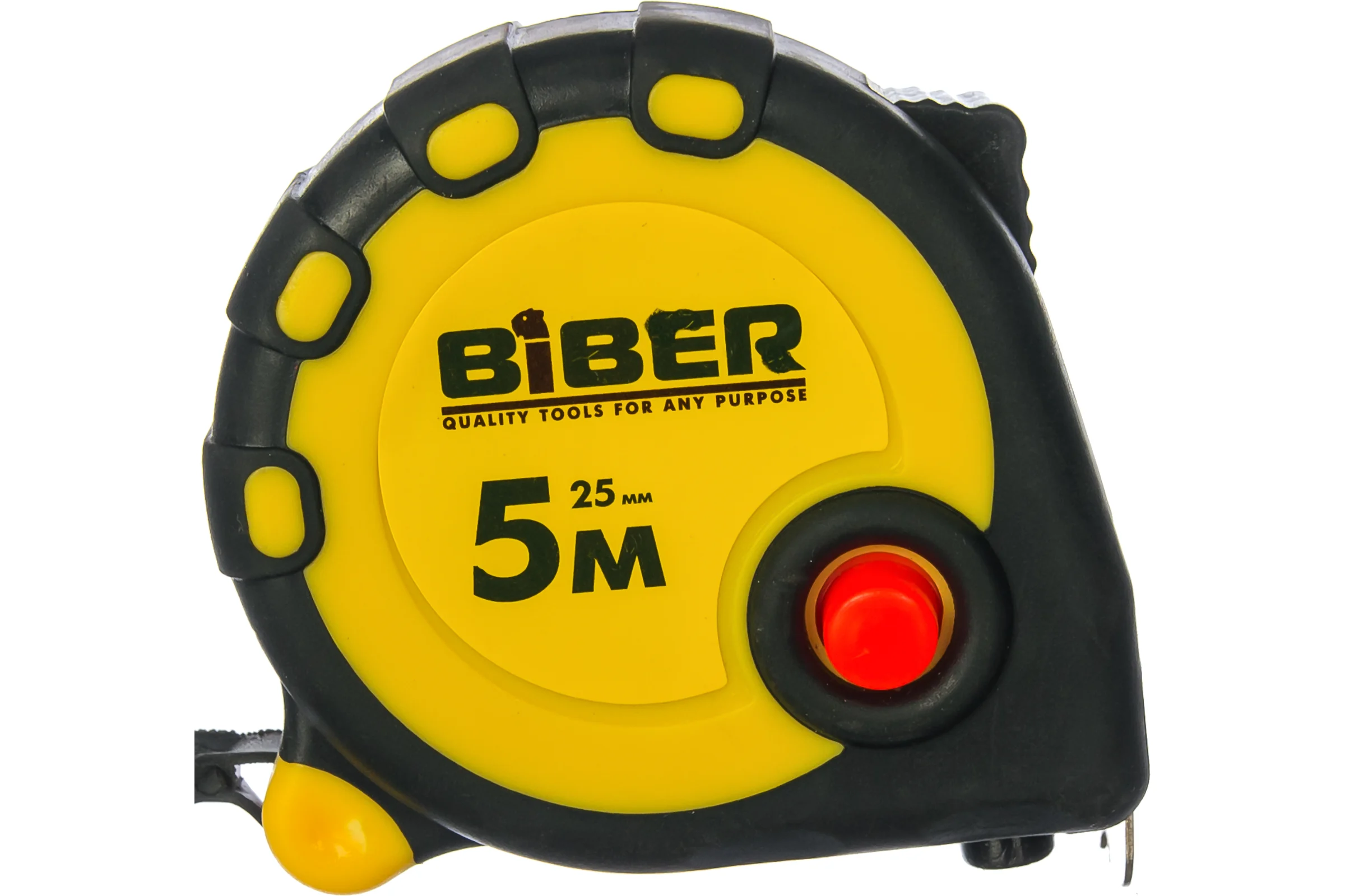 Рулетка (обрезиненный корпус, 5 м х 25 мм) Biber STANDART 40093 тов-173012