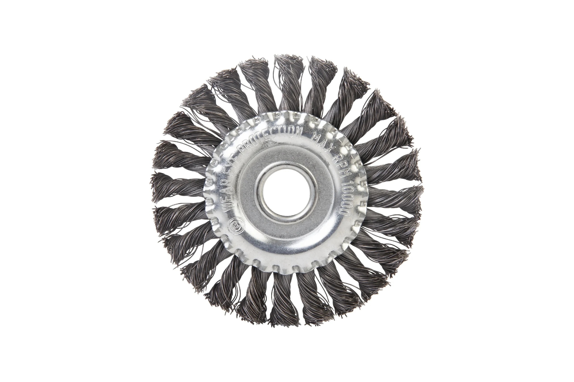 Дисковая щётка плетёная DeBever VSM AG 125 мм x 22,2 мм, проволока - INOX 0,50 мм арт. P125TK22 INOX