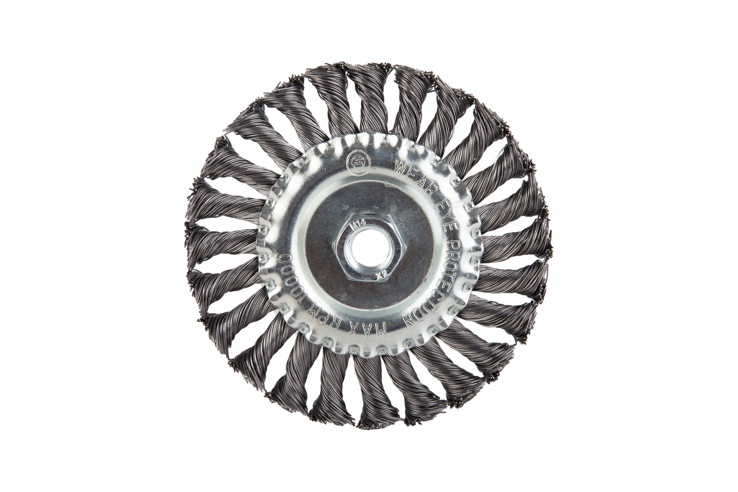 Дисковая щётка плетёная DeBever VSM AG 125 мм x 22,2 мм, проволока - INOX 0,50 мм арт. P125TK22 INOX