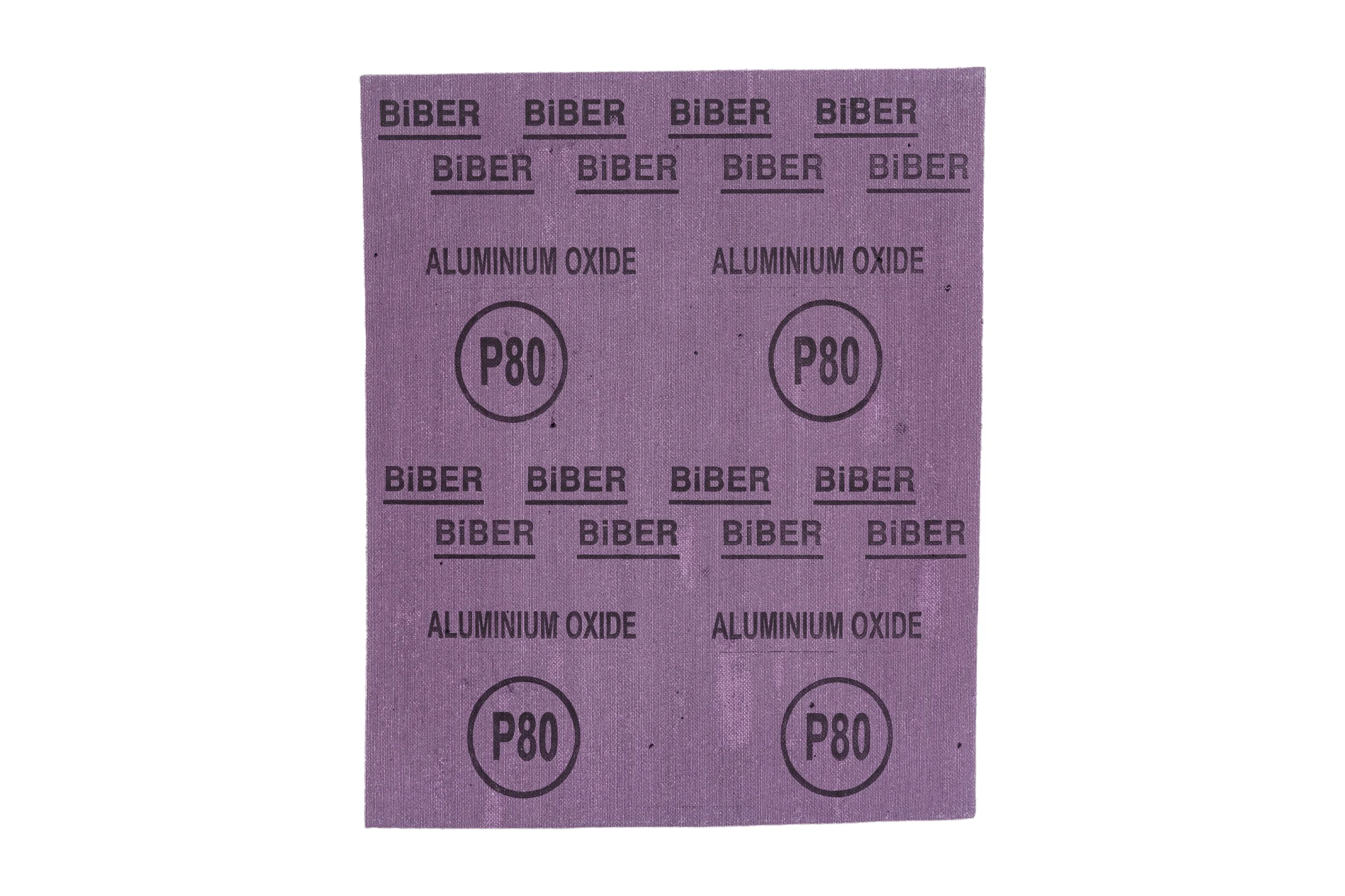Шкурка шлифовальная Biber Р80 230x280мм на тканевой основе 70624, 10 шт. тов-080361