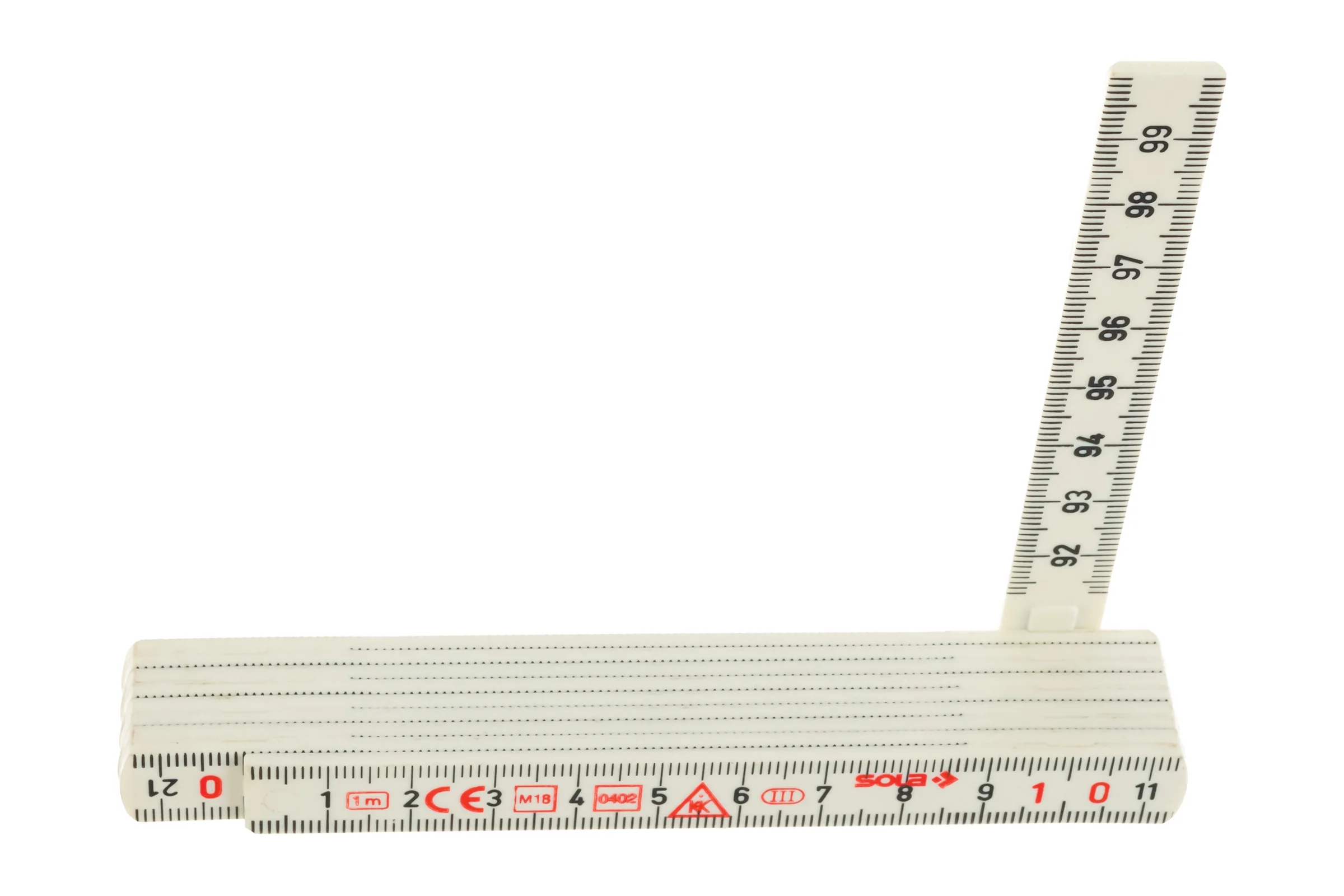 Складной метр (1 м, пластик) SOLA HKM 1/10W 53031301
