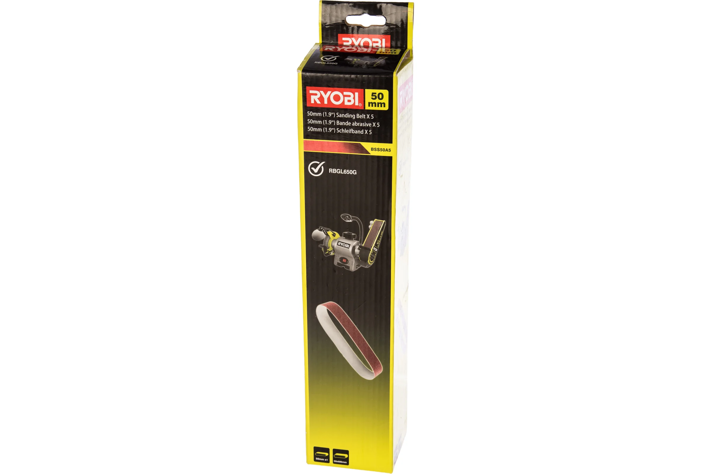 Лента шлифовальная BSS50A5 (5 шт; 50х686 мм, зернистость 80) Ryobi 5132003684