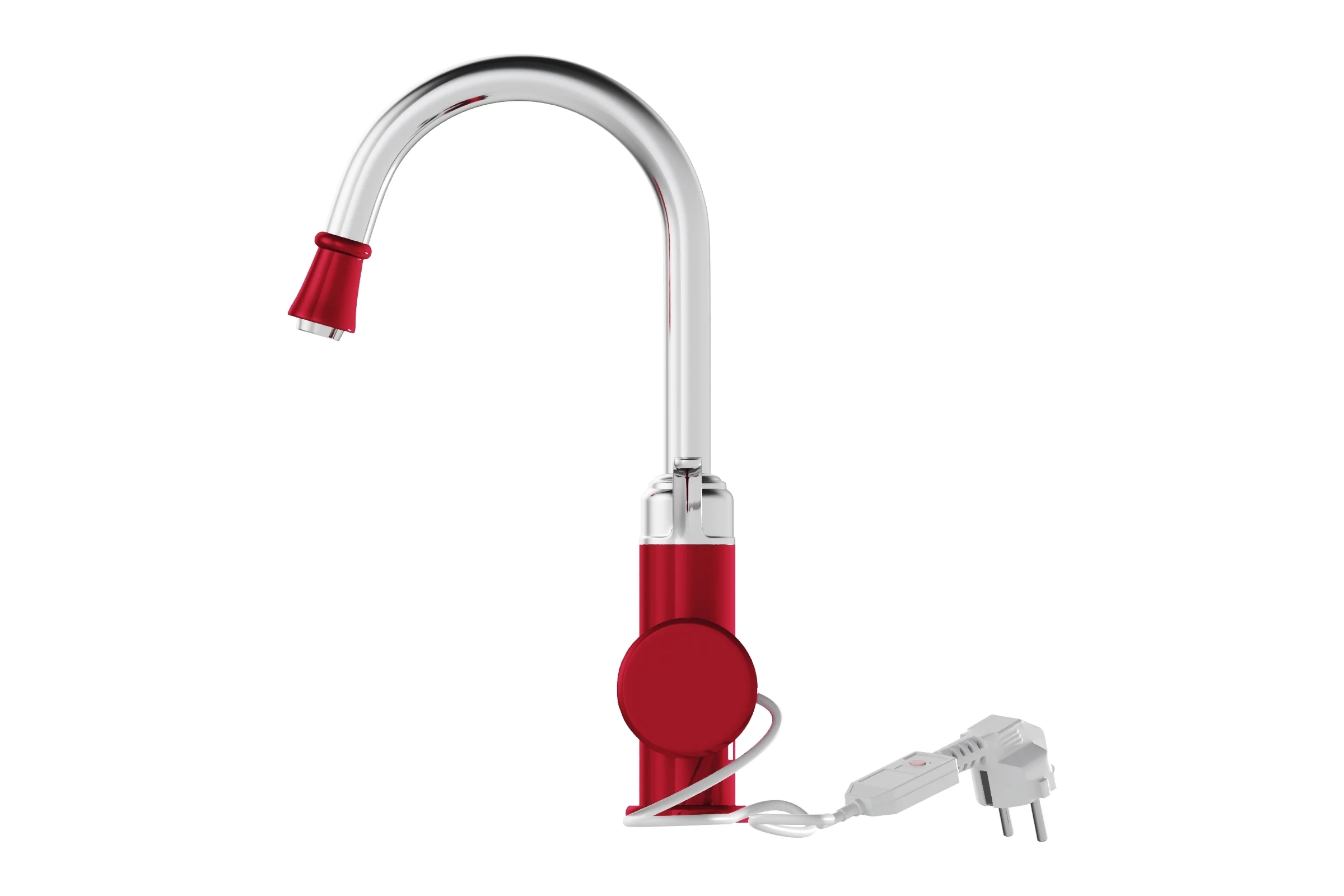 Смеситель-водонагреватель MIXLINE проточного типа wh-003 red, 3.3 квт, УЗО, кухня, индикатор температуры 551718