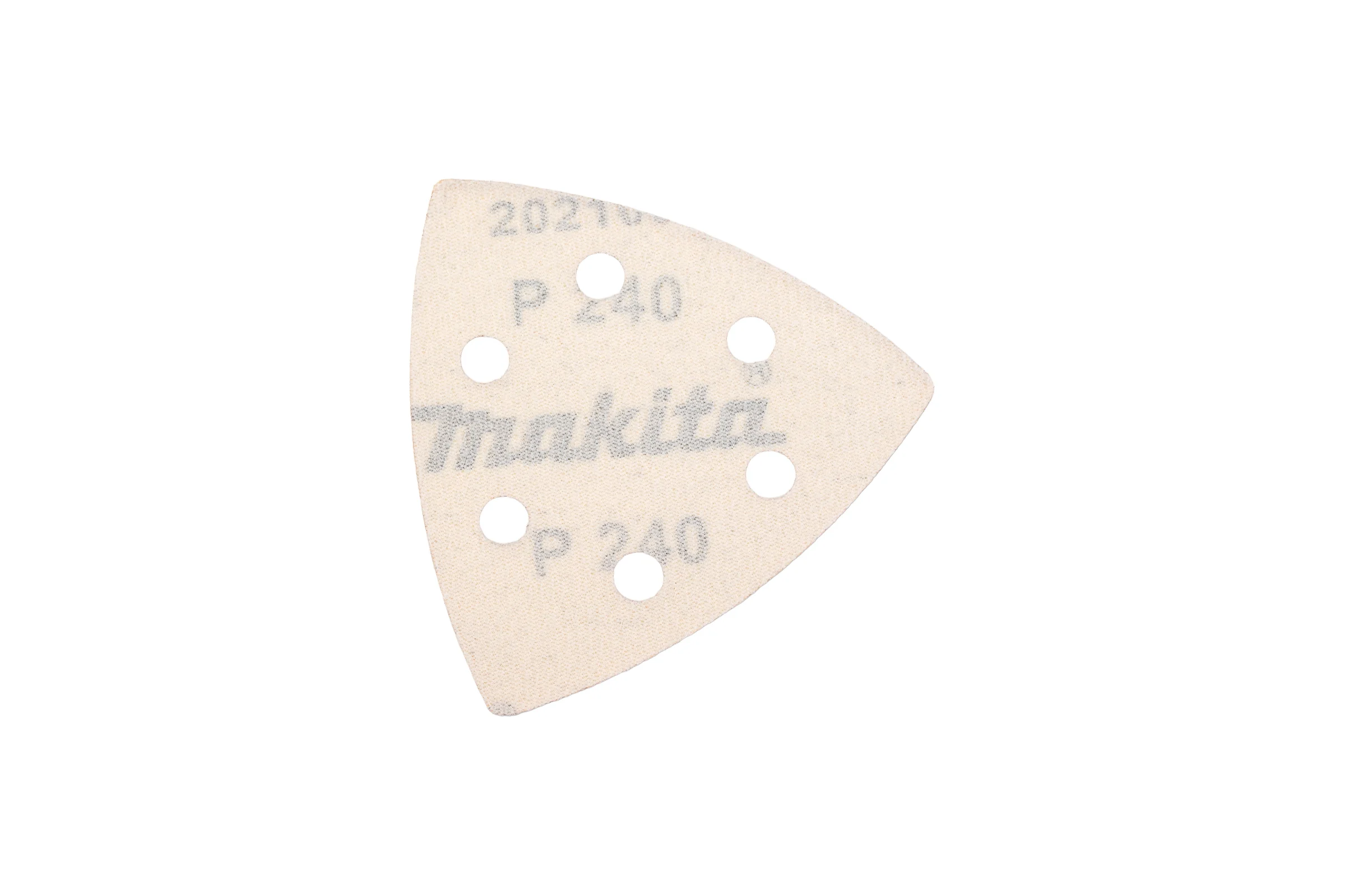 Бумага шлифовальная треугольная на липучке 94 мм, A240, 10 шт Makita D-58643