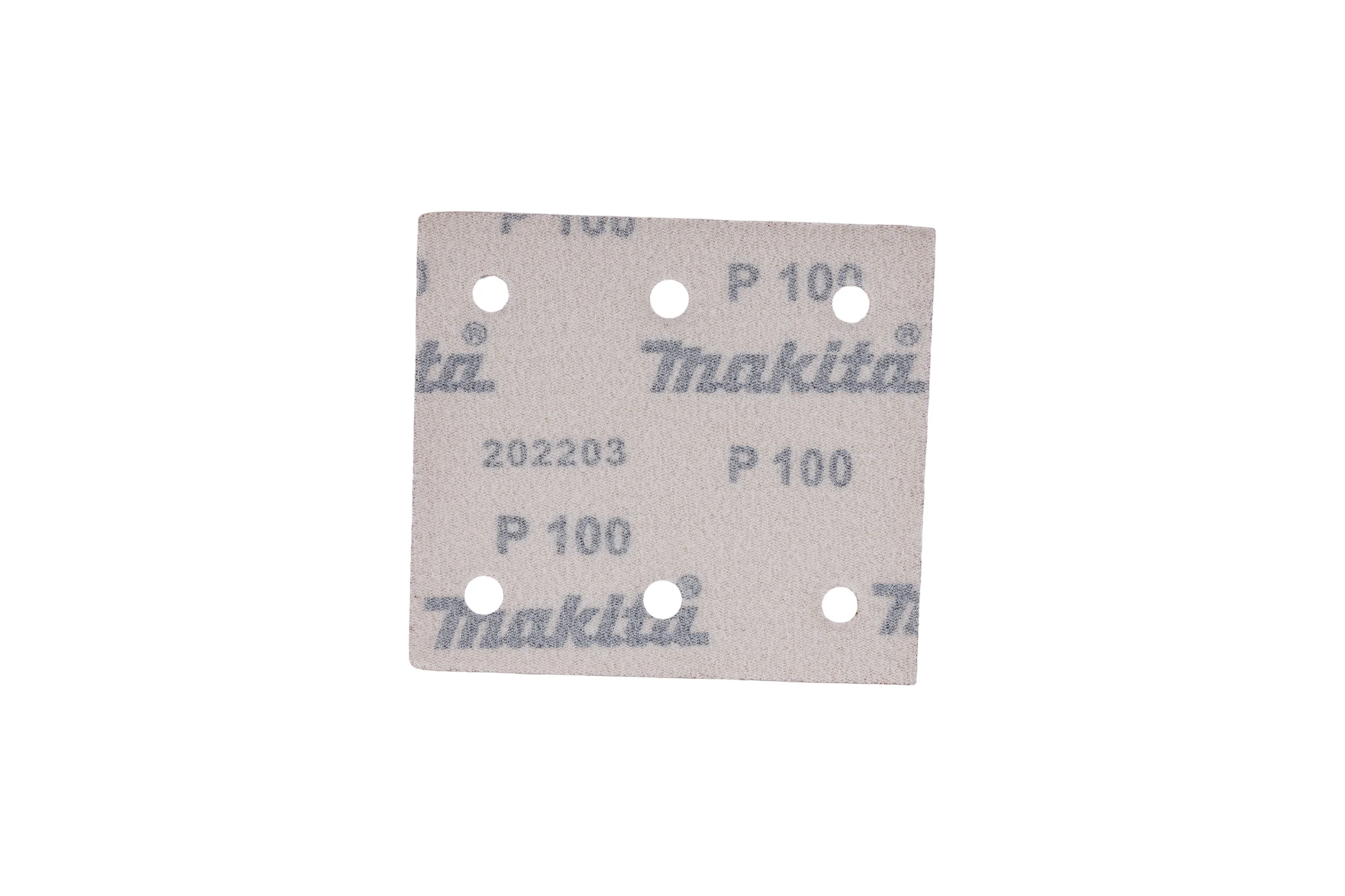 Бумага шлифовальная на липучке 114x102 мм, A100, 10 шт. Makita D-58693