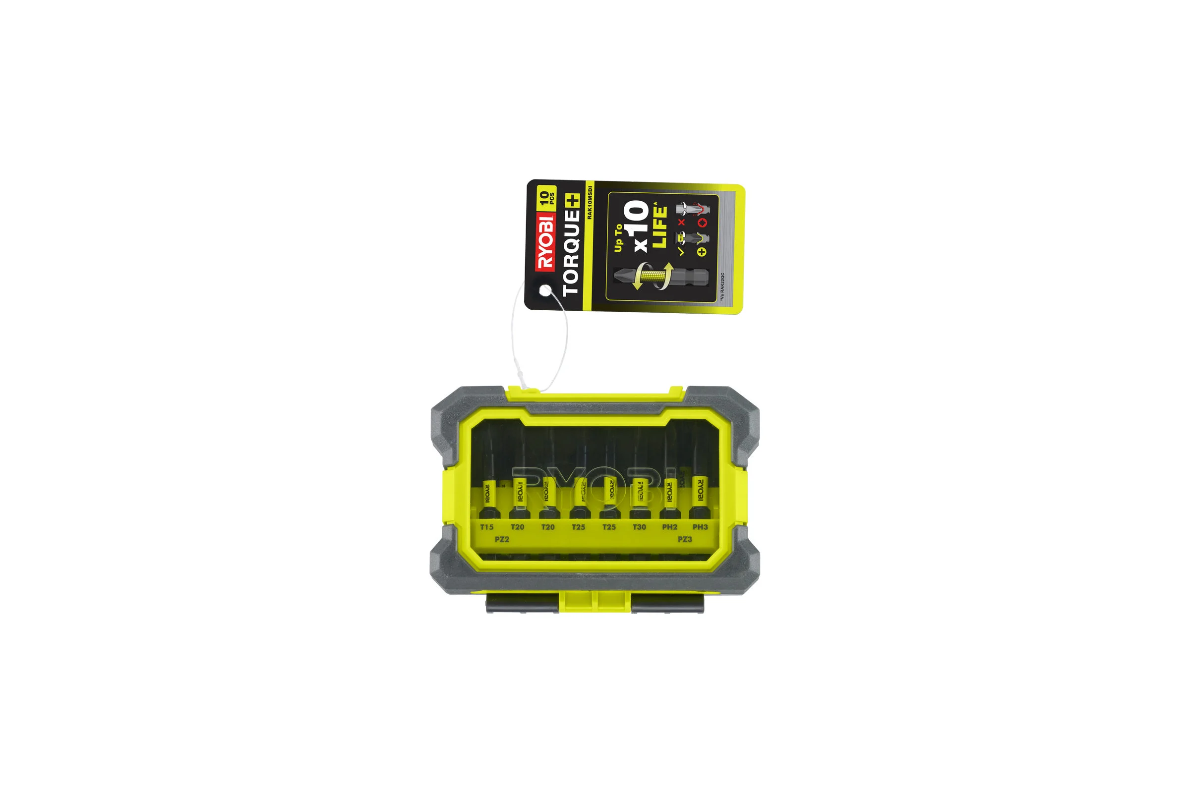 Набор ударостойких бит (10 шт; 50 мм) Ryobi 5132003176
