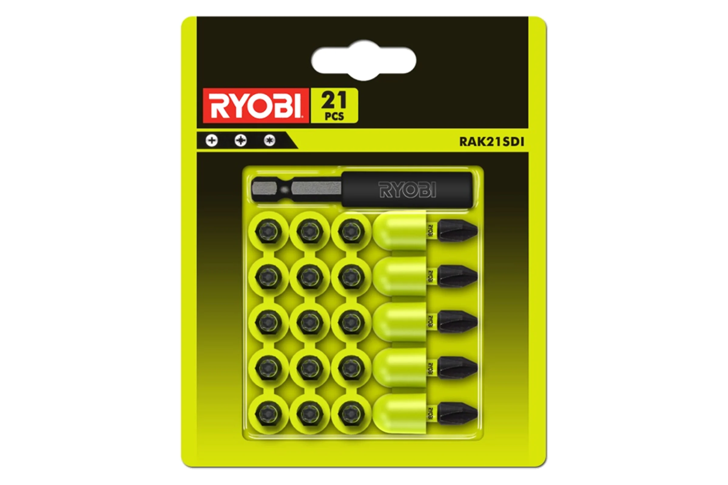 Набор ударостойких бит 21 шт RAK21SDI Ryobi 5132003787