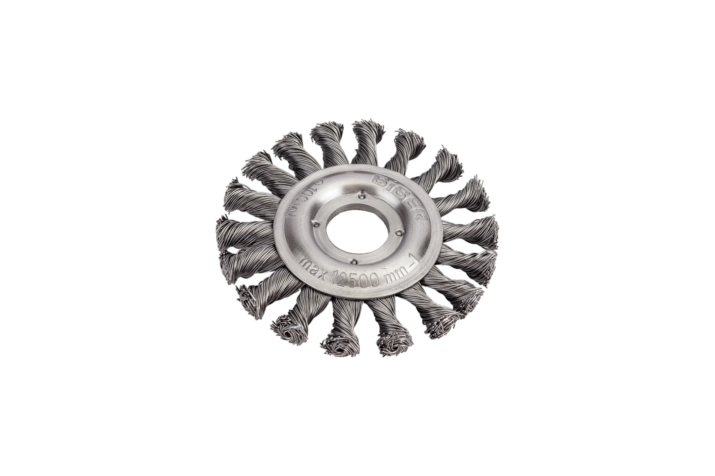 Щетка крацовка дисковая витая (100 мм; 16 мм) Biber 70981 тов-076229