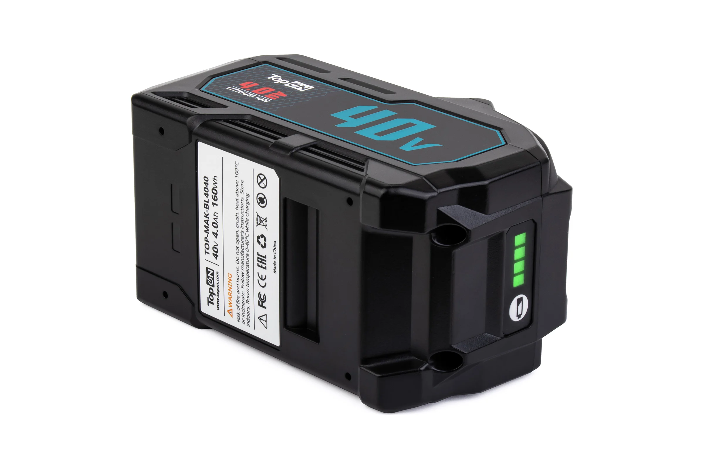 Аккумулятор 40В, 4.0А*ч, (li-ion) pn: y2023 TopOn TOP-MAK-BL4040