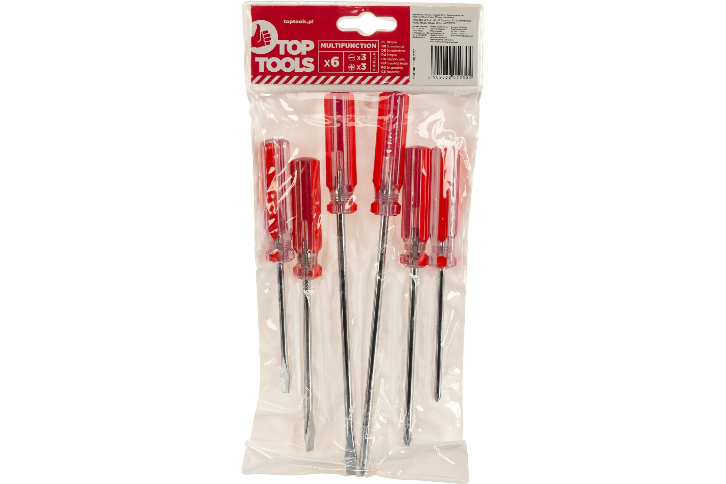 Набор отверток 6 штук Top Tools 39D106